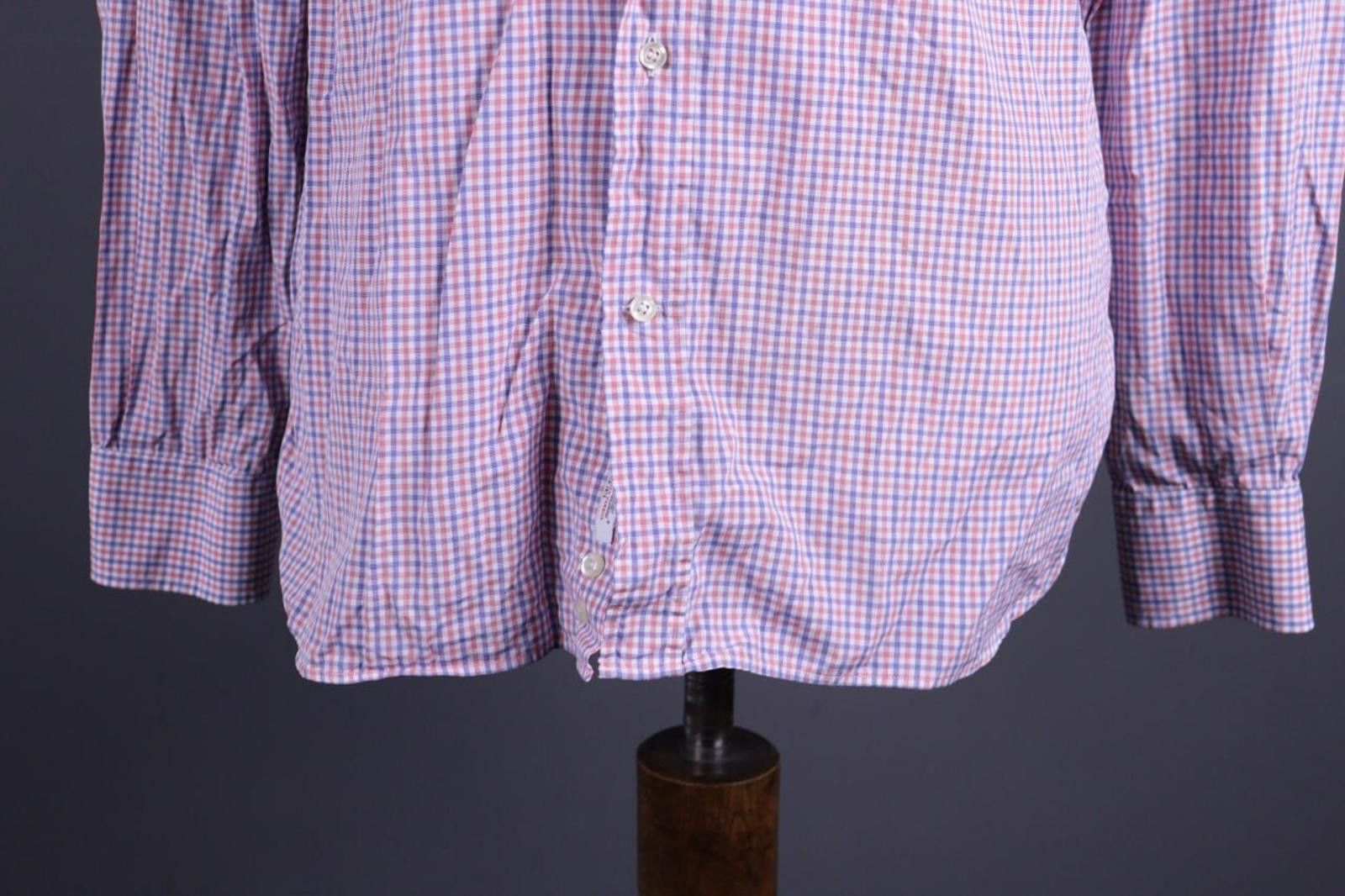 Designer Boggi Milano 2/100' Doppio Ritorto Down Shirt Size 41 / 16 Size US M / EU 48-50 / 2 - 3 Thumbnail