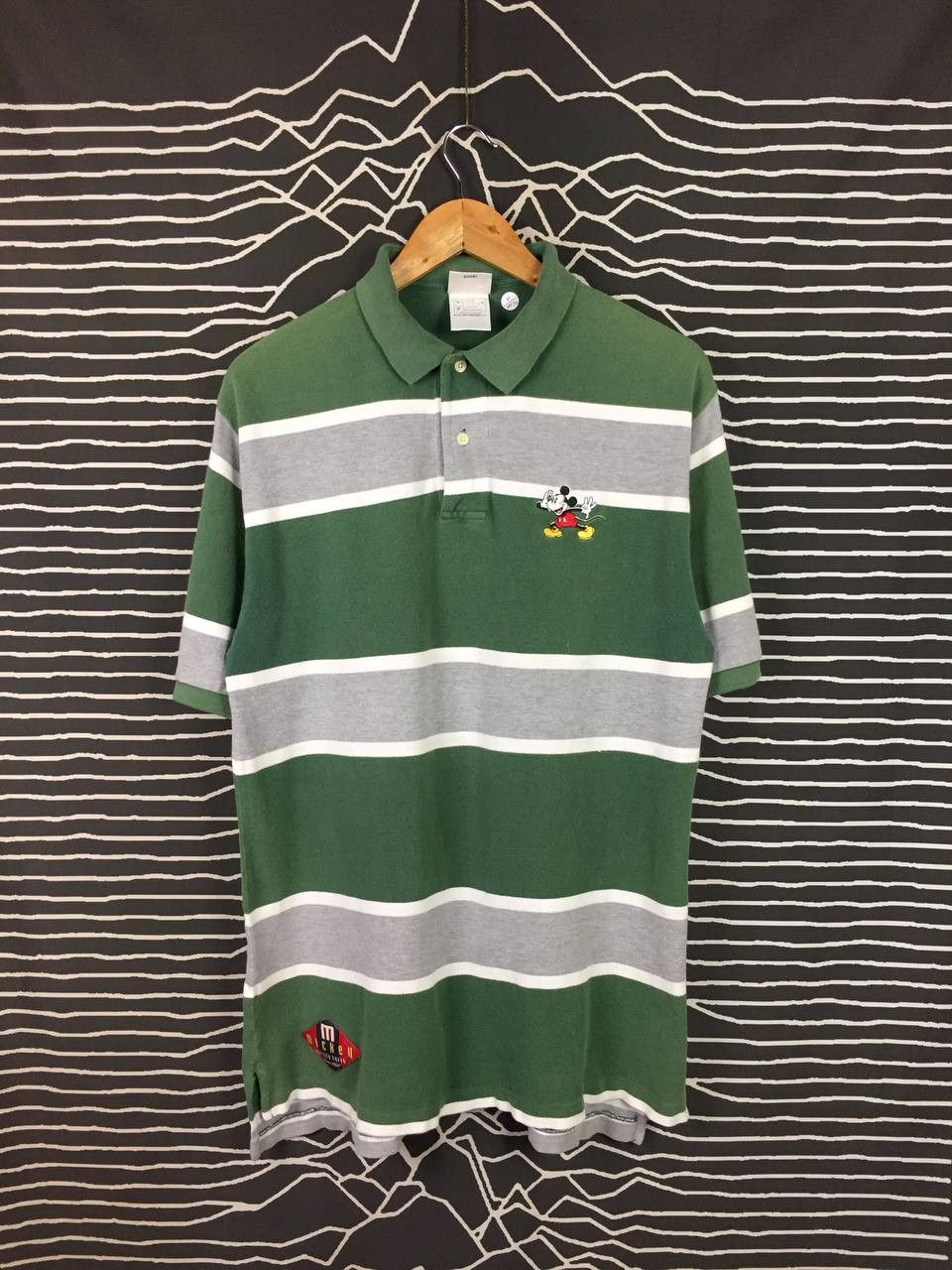 Disney Vtg The Disney Store Mickey Mouse Striped Polo Shirt Size US M / EU 48-50 / 2 - 2 Thumbnail