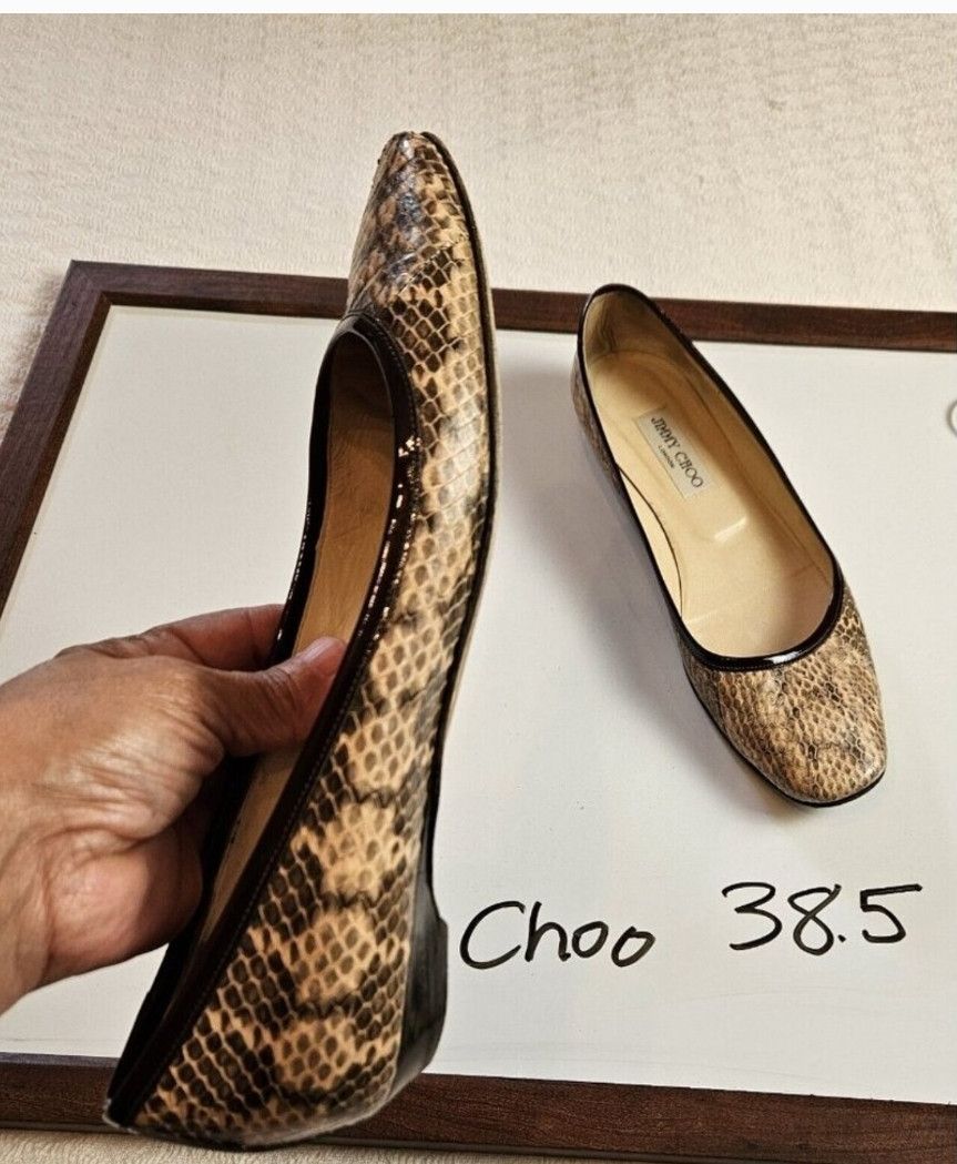 Jimmy Choo Jimy choo snakeskin flats Size US 8.5 / IT 38.5 - 3 Thumbnail
