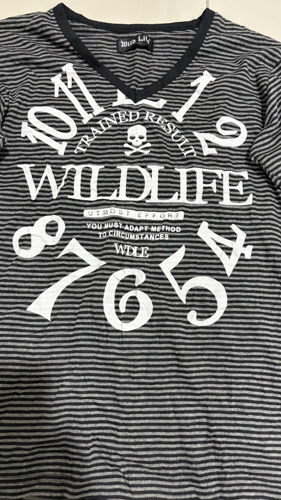 If Six Was Nine WILD LIFE SKULL SHIRT POEM STRIPED PUNK SHIRT Size US S / EU 44-46 / 1 - 3 Thumbnail