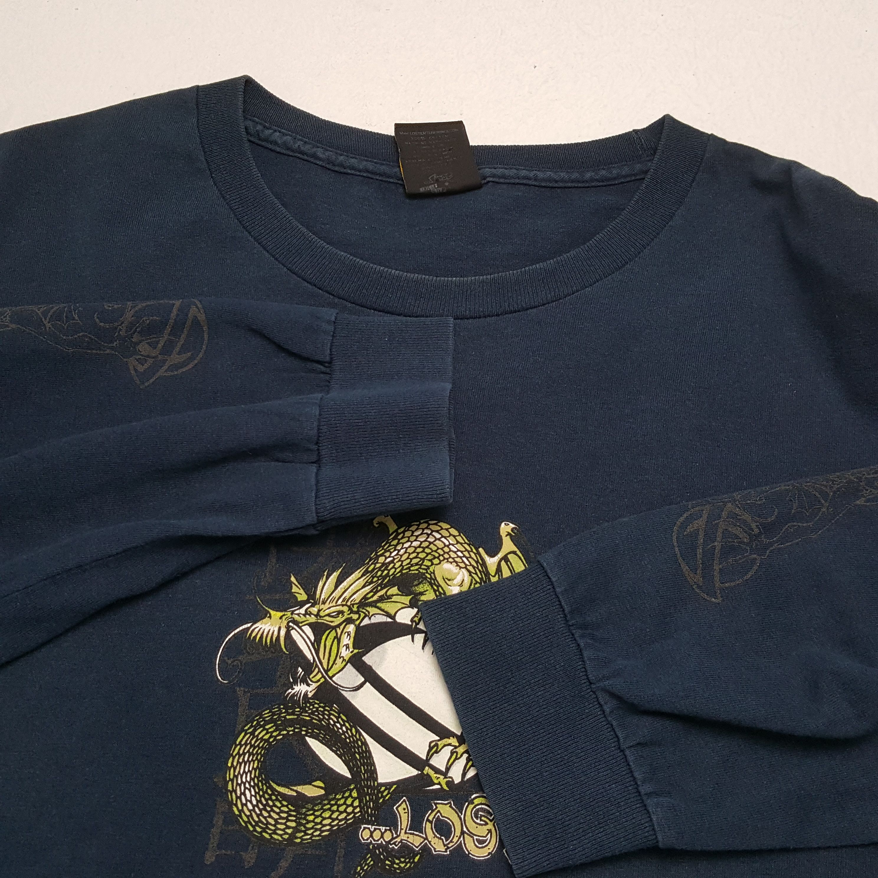 Lost Enterprises × Vintage LOST Center Design Skateboard Style Long Sleeve Tshirt Size US L / EU 52-54 / 3 - 9 Thumbnail