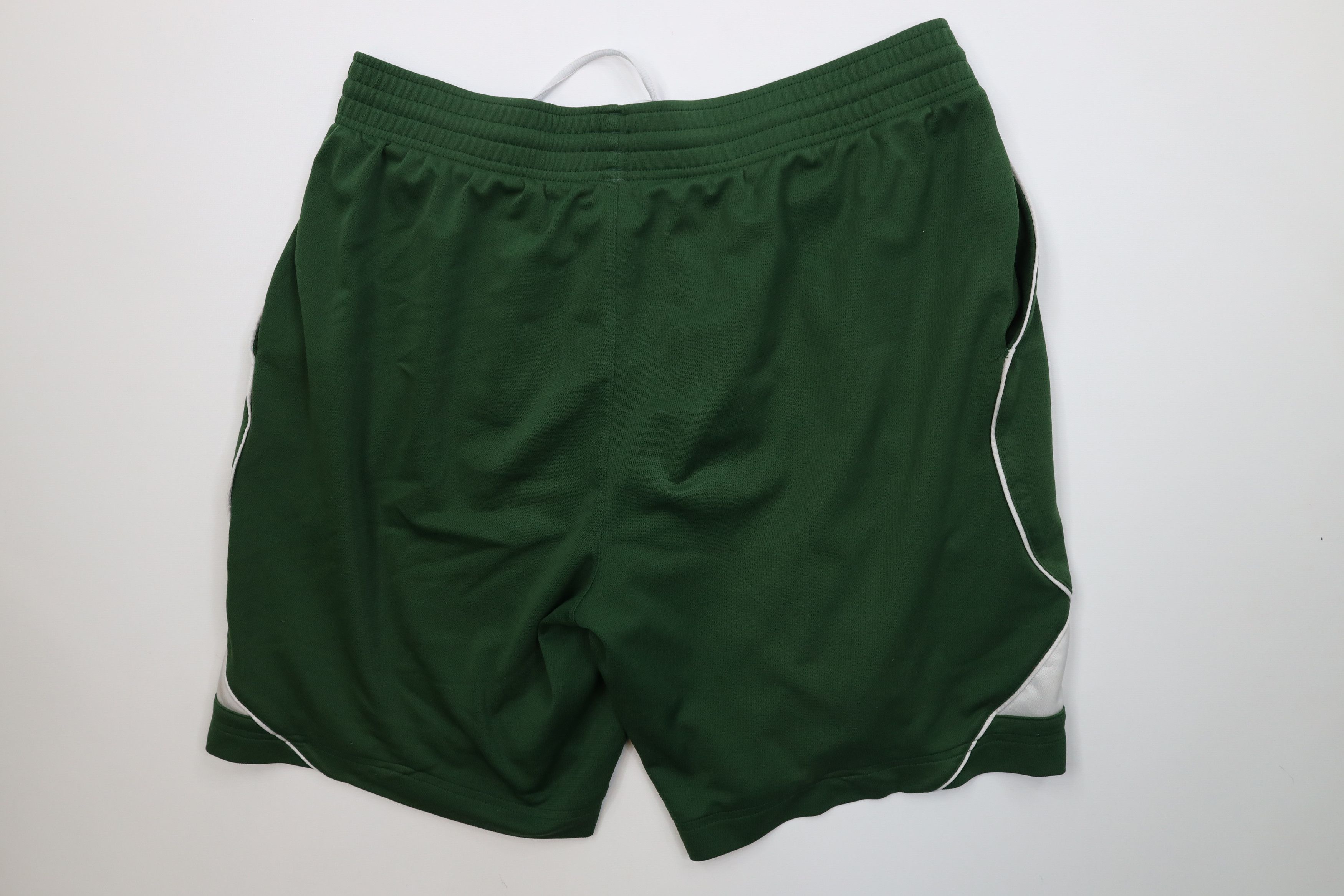 Reebok Vintage Reebok Logo Heavyweight Basketball Shorts Green Size US 36 / EU 52 - 9 Thumbnail
