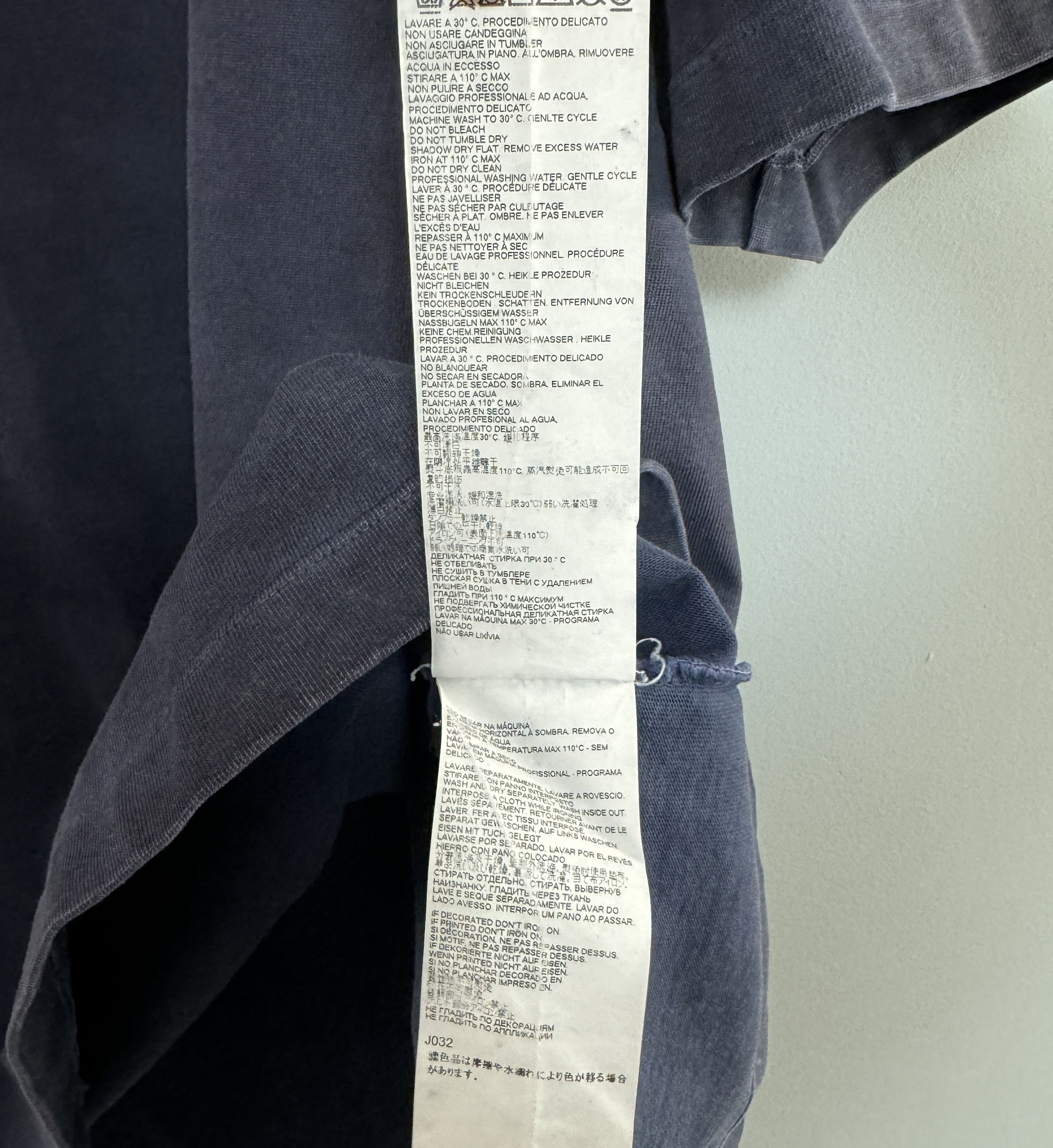 Maison Margiela Maison Margiela Braille Logo Tee T-Shirt Washed Oversized 48 Size US M / EU 48-50 / 2 - 8 Thumbnail