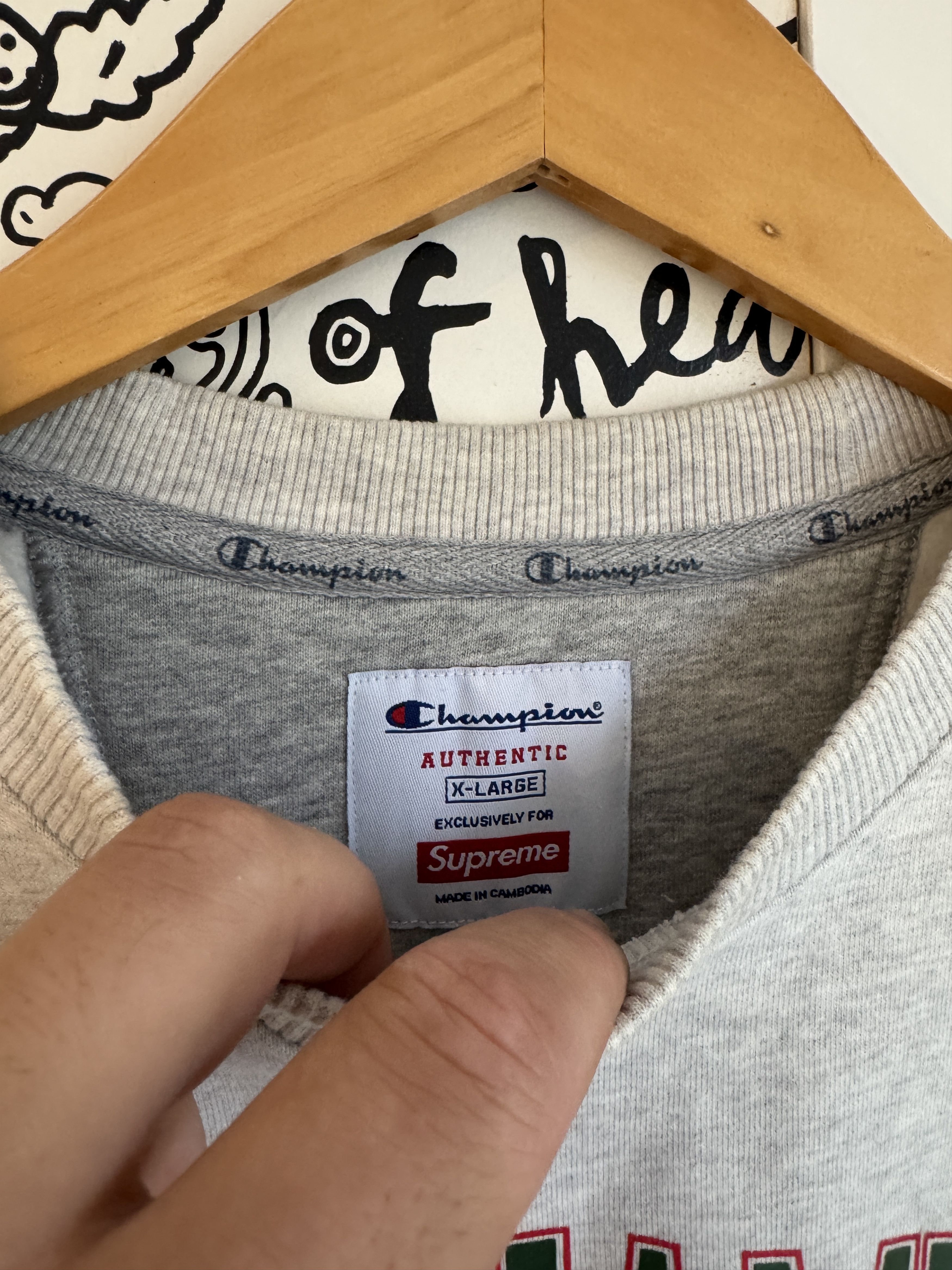 Champion × Supreme Supreme x Champion “Be A Champion / Stay In School” Size US XL / EU 56 / 4 - 3 Thumbnail