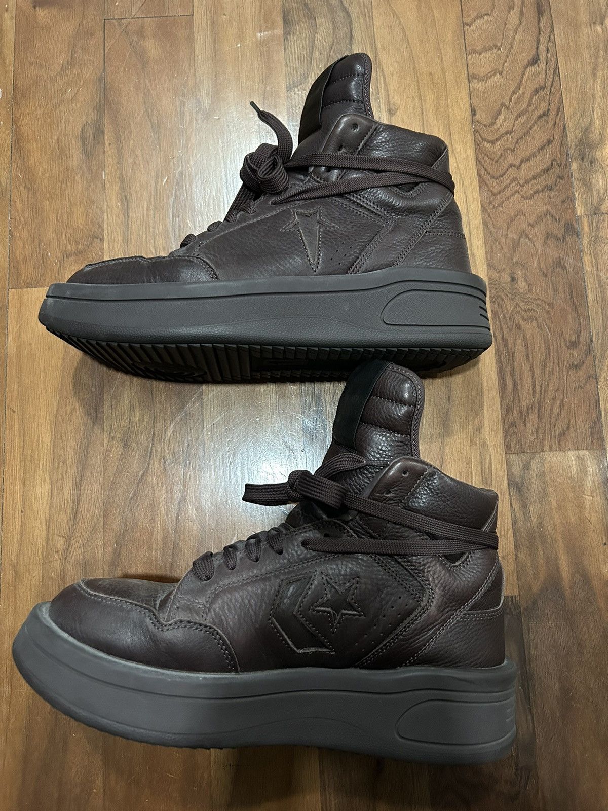Rick Owens Drkshdw Rick Owens x DRKSHDW TURBOWPN Mid 'Clay' Size US 9 / EU 42 - 1 Thumbnail