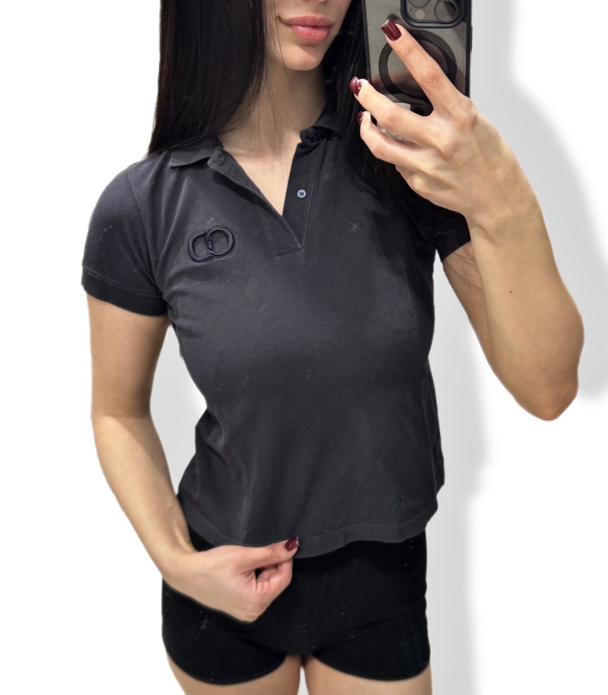 Dior Dior Minimalist Polo Shirt Womens Color Faded Size S / US 4 / IT 40 - 1 Thumbnail
