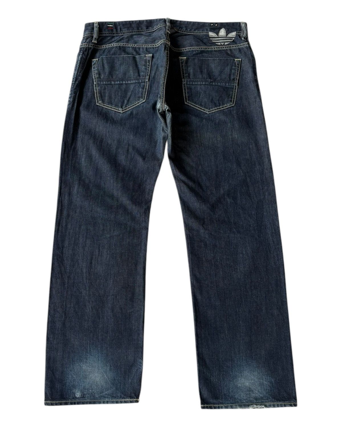 Adidas × Diesel 🔥DIESEL X ADIDAS BAGGY JEANS DISTRESSED DENIM BLUE JEANS Size US 36 / EU 52 - 2 Thumbnail