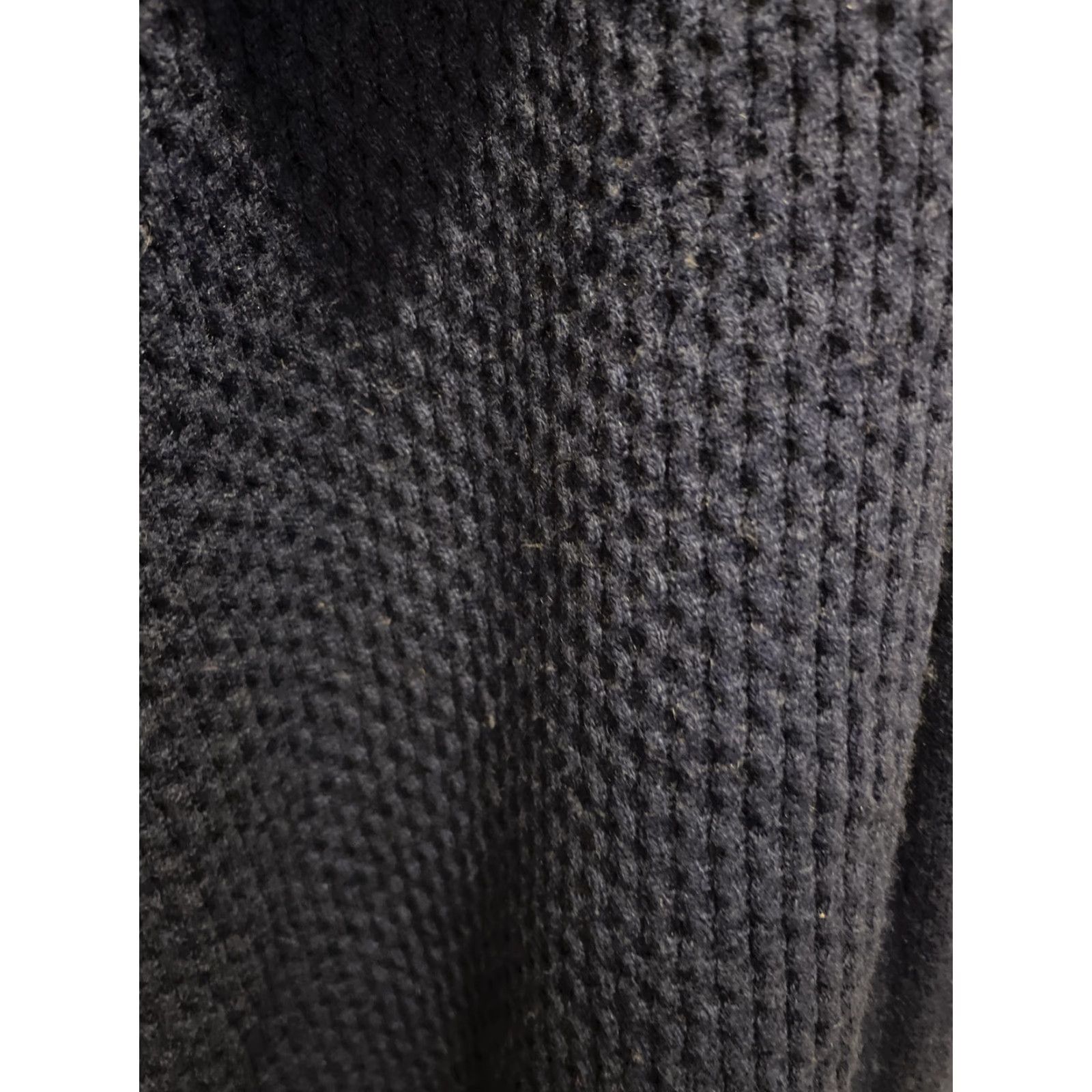 Theory Theory Women's Blue Cashmere Waffle-Knit Cardigan Small Open Front Sweater Ladies Fall Winter Season Size S / US 4 / IT 40 - 3 Thumbnail