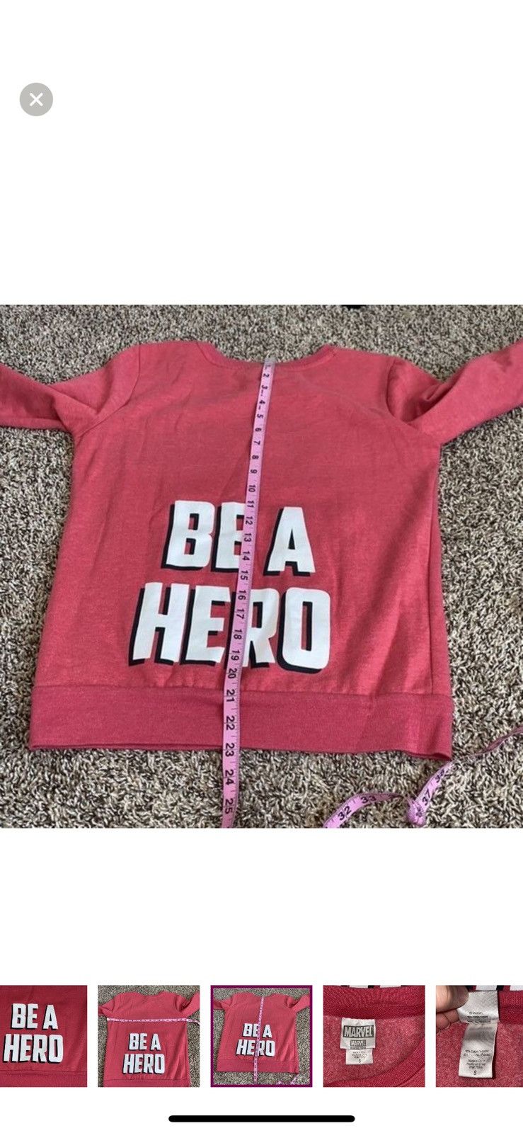 Marvel Comics Marvel small be a hero crewneck sweatshirt Size S / US 4 / IT 40 - 5 Thumbnail