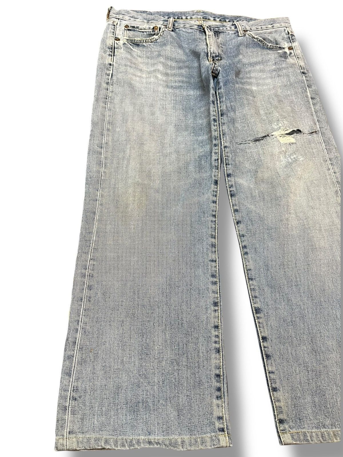 Jun Takahashi × Uniqlo Vintage Uniqlo S-003 Baggy Distressed Denim Size US 36 / EU 52 - 3 Thumbnail