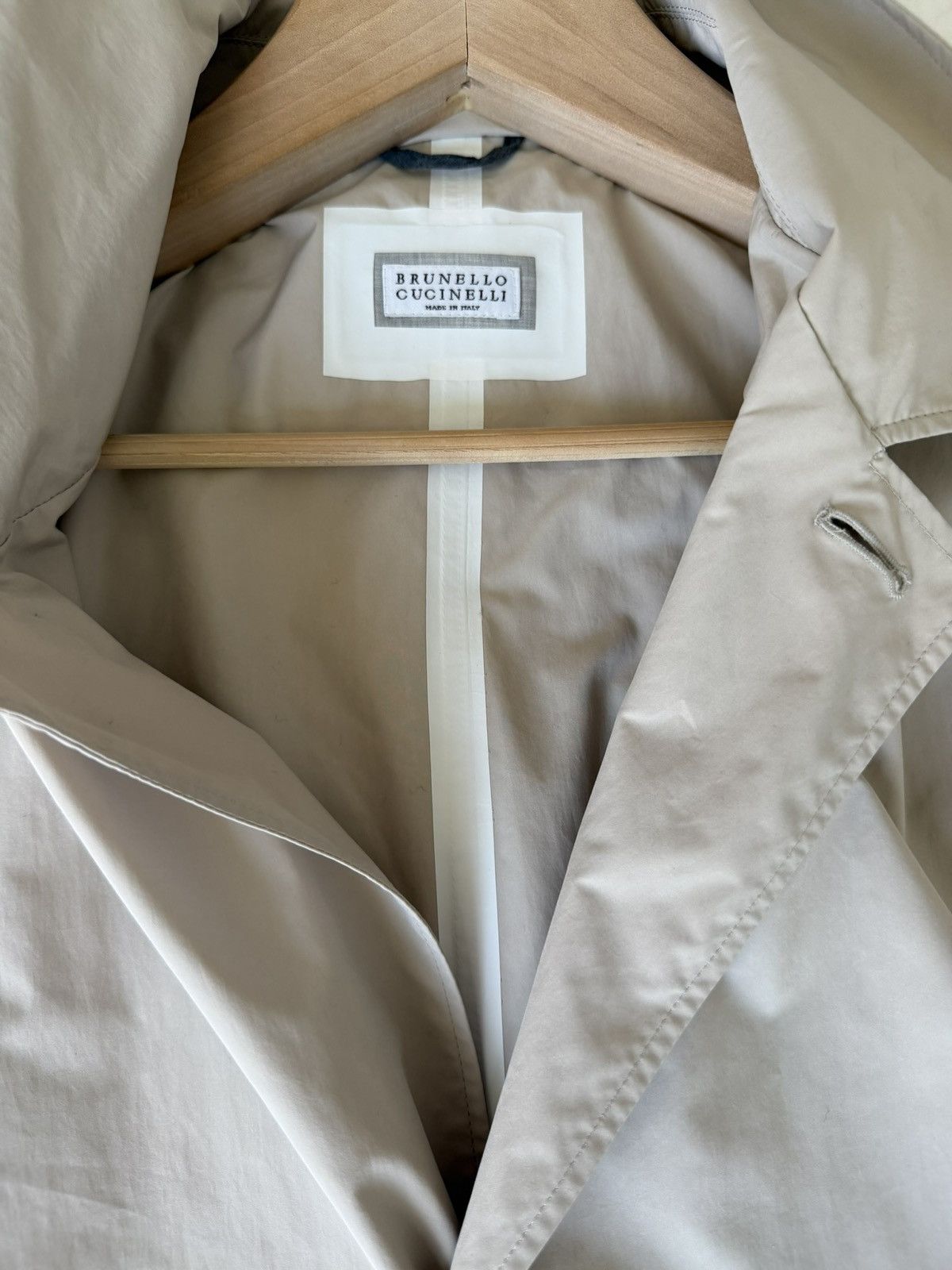 Brunello Cucinelli Brunello Cucinelli Mens Trench Coat Size XXL Size US XL / EU 56 / 4 - 4 Thumbnail