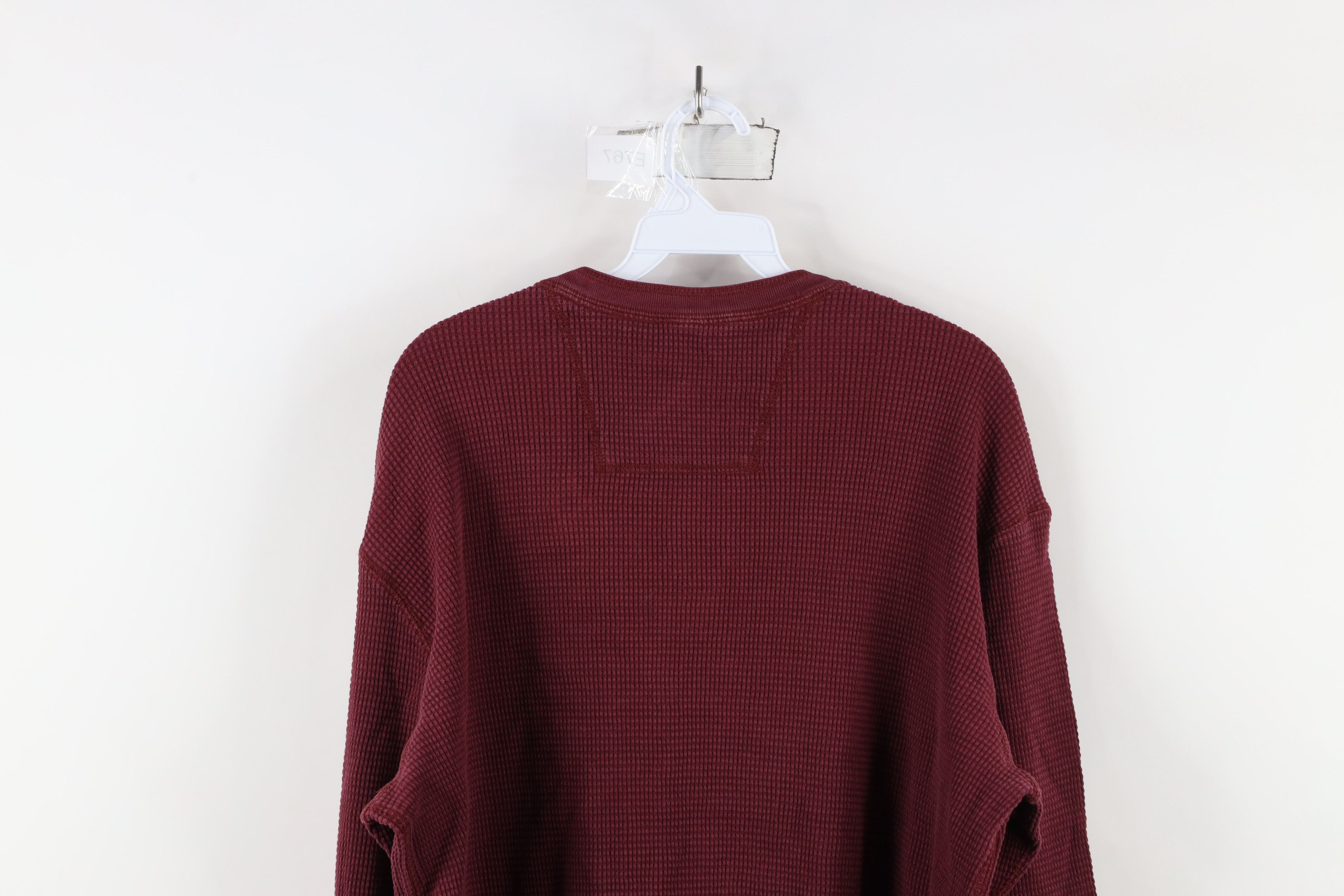 Eddie Bauer × Vintage Vintage Eddie Bauer Waffle Knit Long Sleeve Henley T-Shirt Size US XL / EU 56 / 4 - 10 Thumbnail