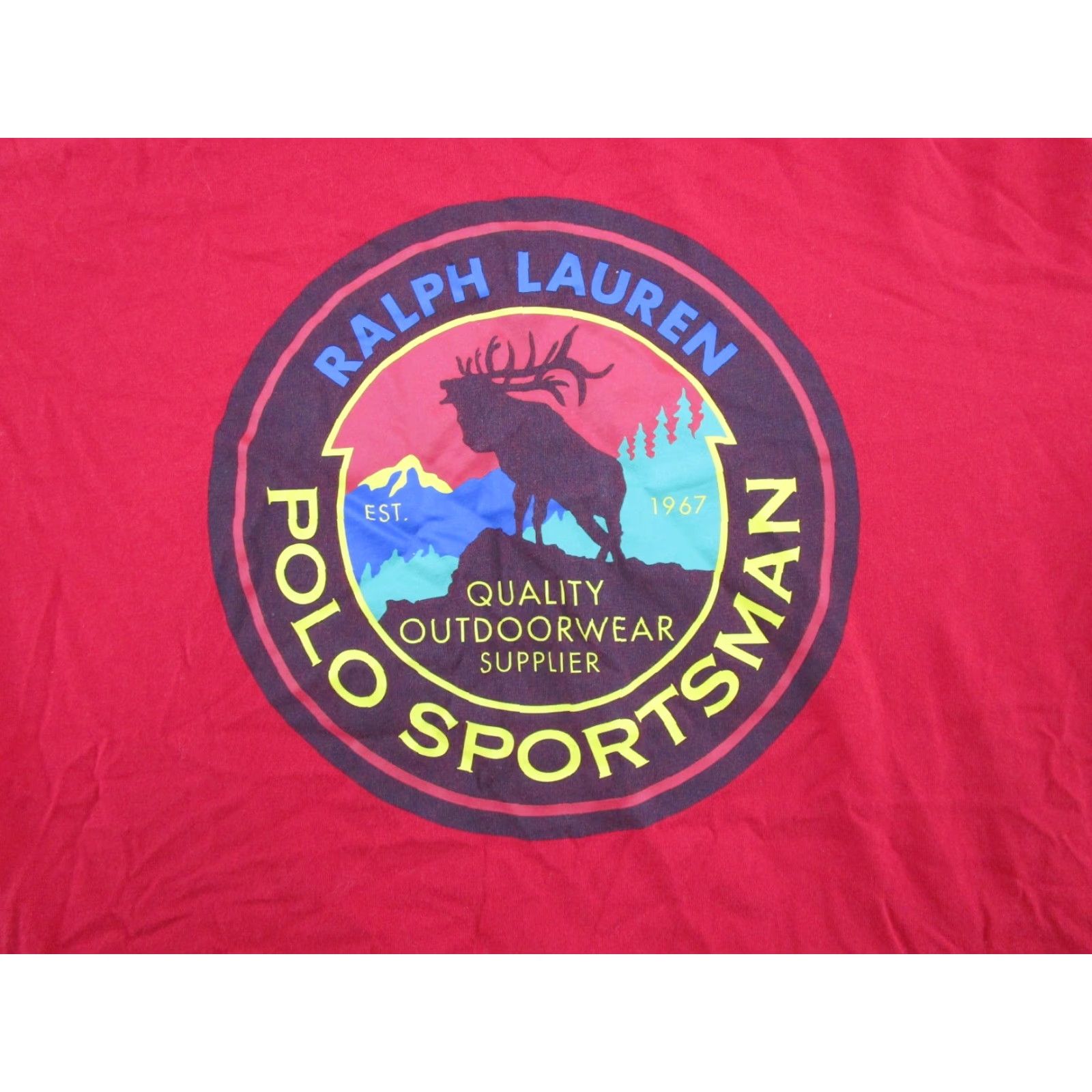 Polo Ralph Lauren Polo Ralph Lauren Polo Country Outdoorwear Sportsman Red T-Shirt Men’s Size S Elk Shirt” Size US S / EU 44-46 / 1 - 2 Thumbnail