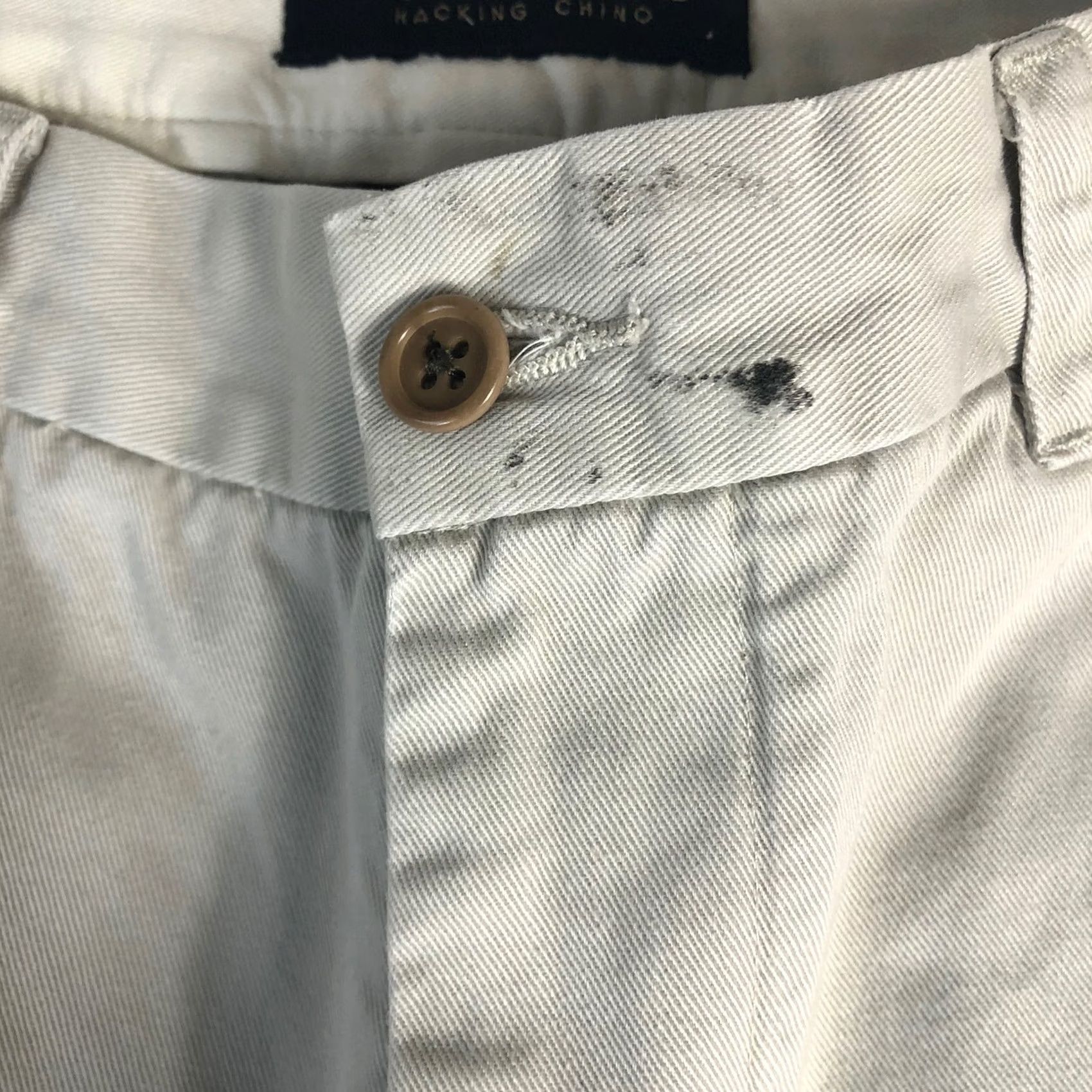 Banana Republic Banana Republic Hacking Chino Pants Beige Mens 29R 100% Cotton Preppy Size US 29 - 3 Thumbnail
