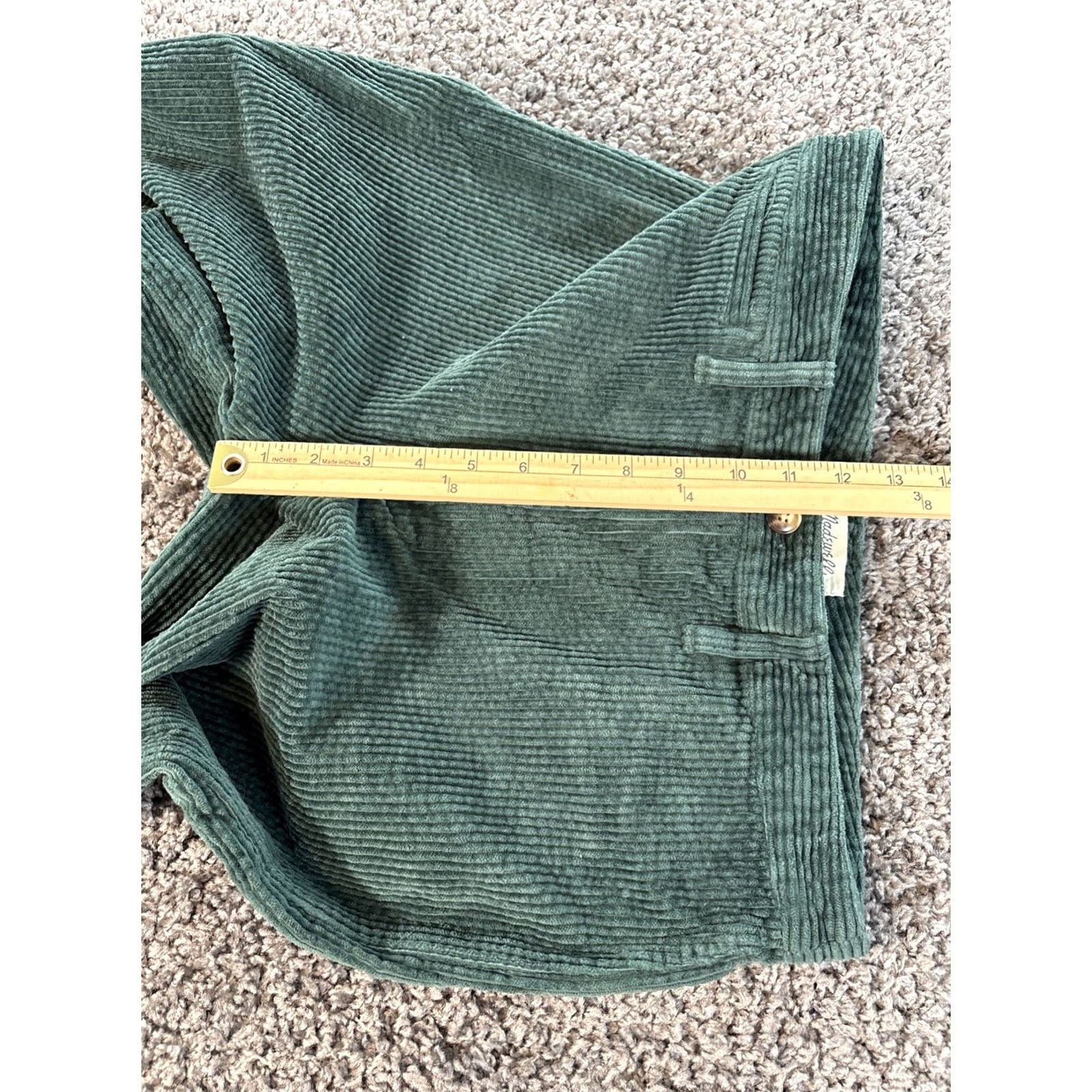 Madewell Madewell Pants Womens 30 Corduroy Slim Emmett Wide Leg Crop Forest Green Stretch Casual Jeans Pants Boys Girls Mens Womens Size 30" / US 8 / IT 44 - 5 Thumbnail
