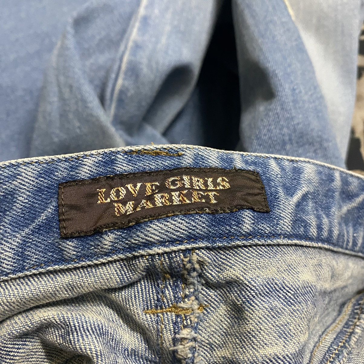 If Six Was Nine LOVE GIRL MARKET Hippie Denim Super Flare Jeans Size 27" / US 4 / IT 40 - 20 Thumbnail