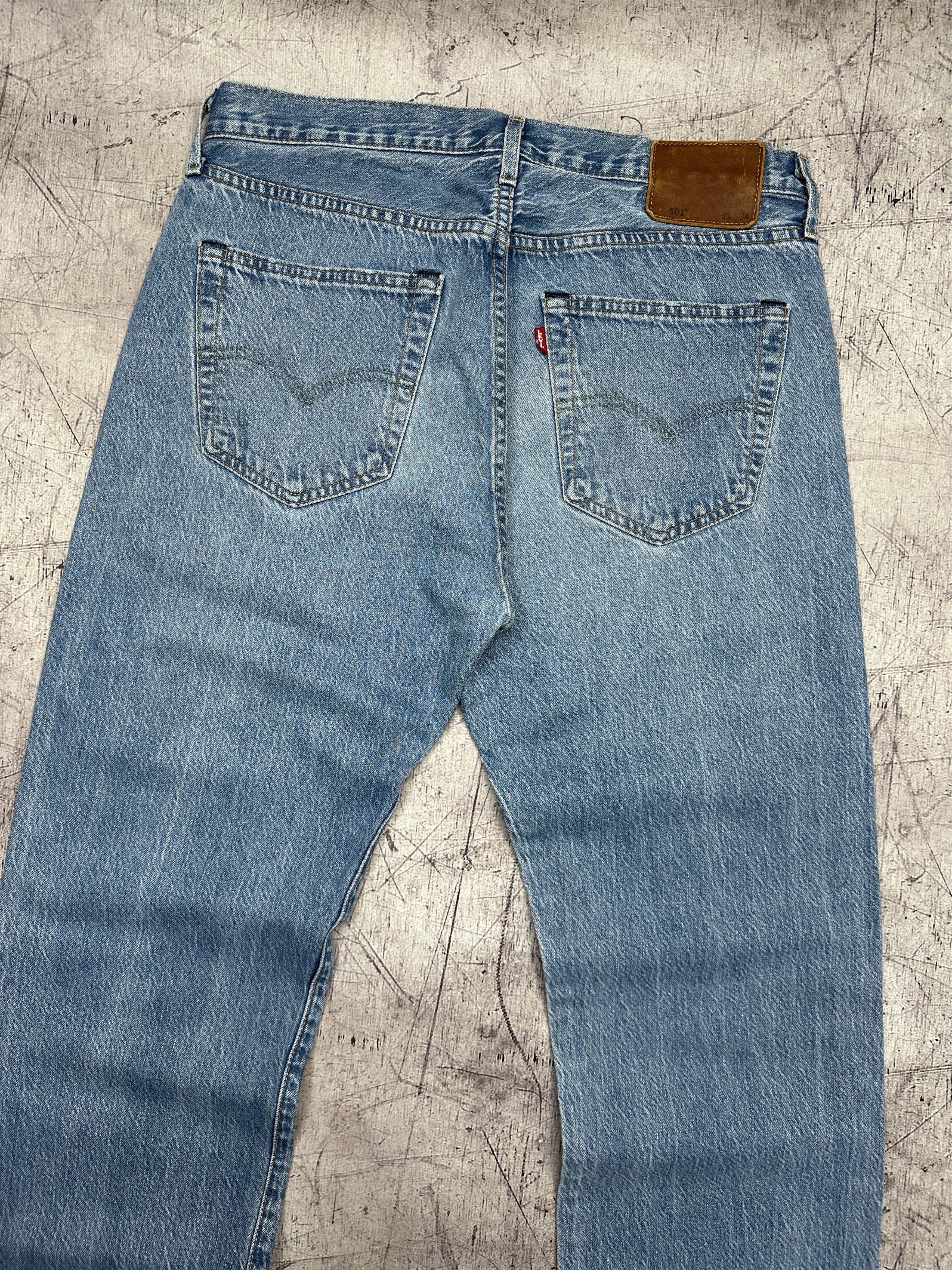 Levi's Levi's 501 Mens Premium Denim Pants Big E Jeans Size 33 x 34 Size US 33 - 2 Thumbnail
