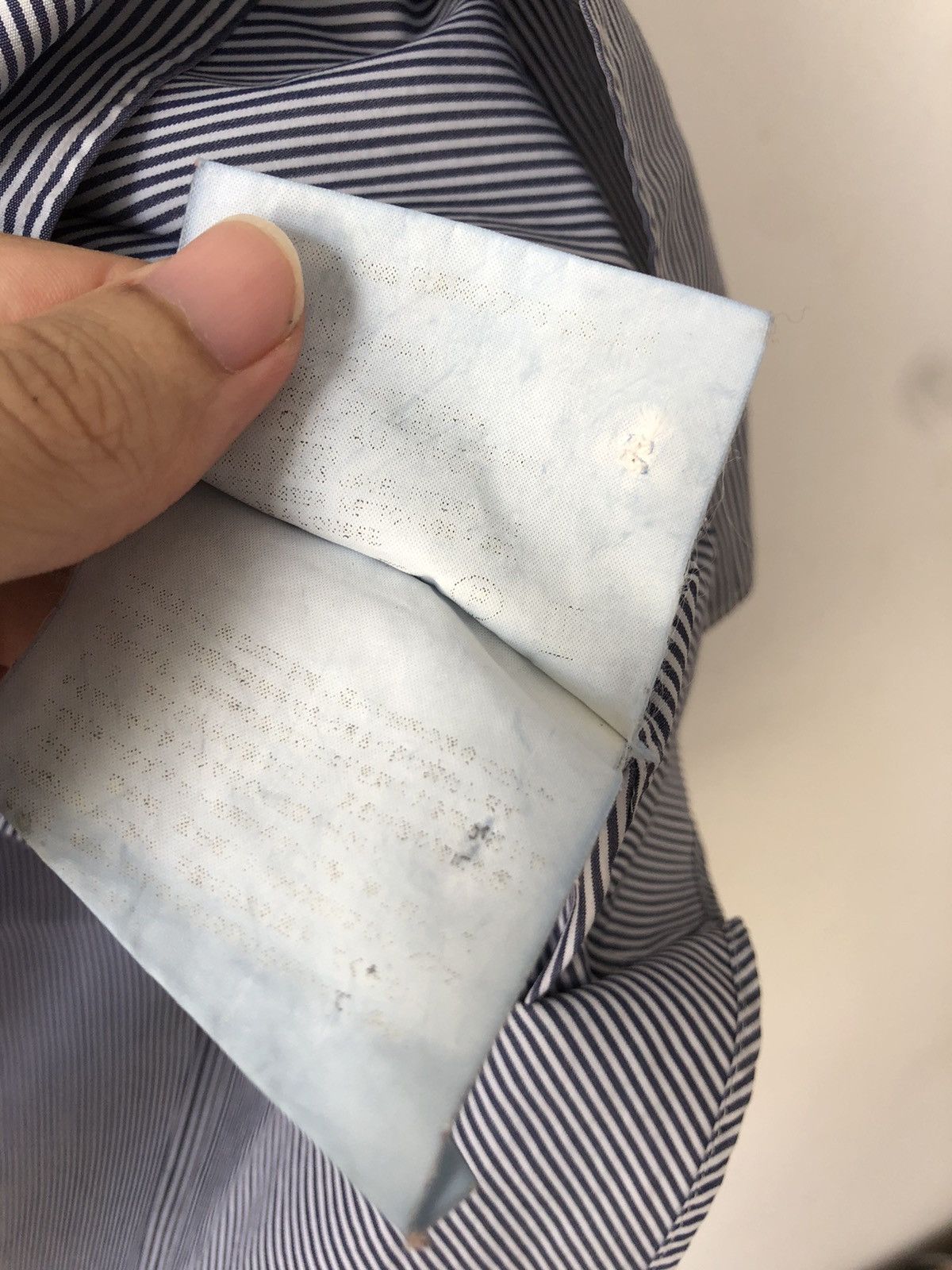Comme des Garcons Homme Patchwork blue stripes shirt Size US S / EU 44-46 / 1 - 5 Thumbnail