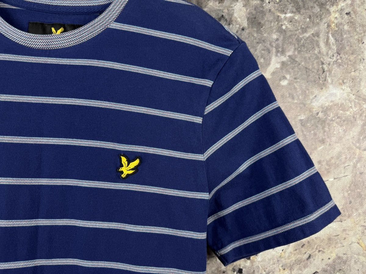 Lyle & Scott Men’s Lyle & Scott T-Shirt Striped Blue Streetwear Size M Size US M / EU 48-50 / 2 - 5 Thumbnail
