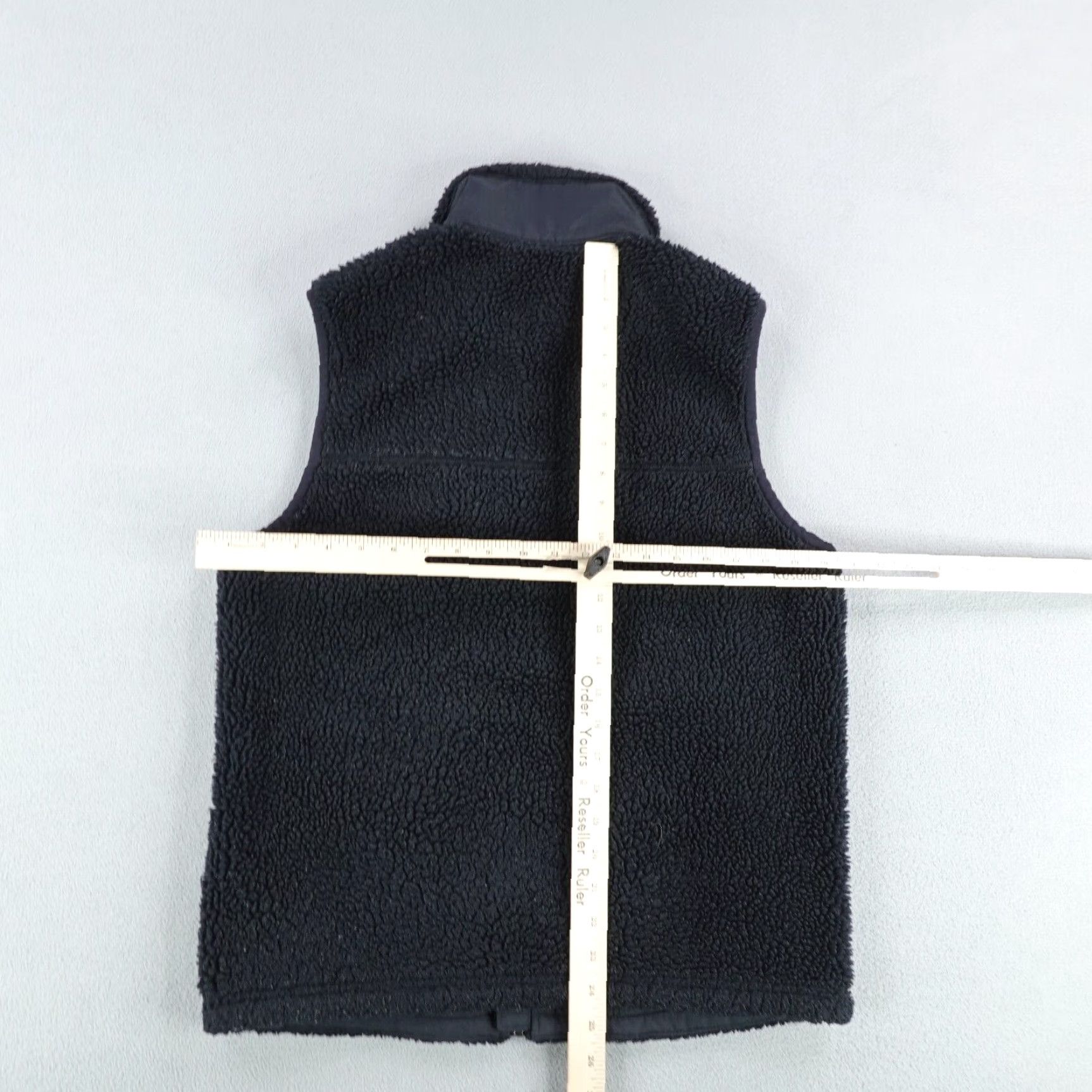 Abercrombie & Fitch Abercrombie & Fitch Vest Mens Medium Dark Blue Sherpa Fleece Zip Up Pile Deep Size US M / EU 48-50 / 2 - 7 Thumbnail