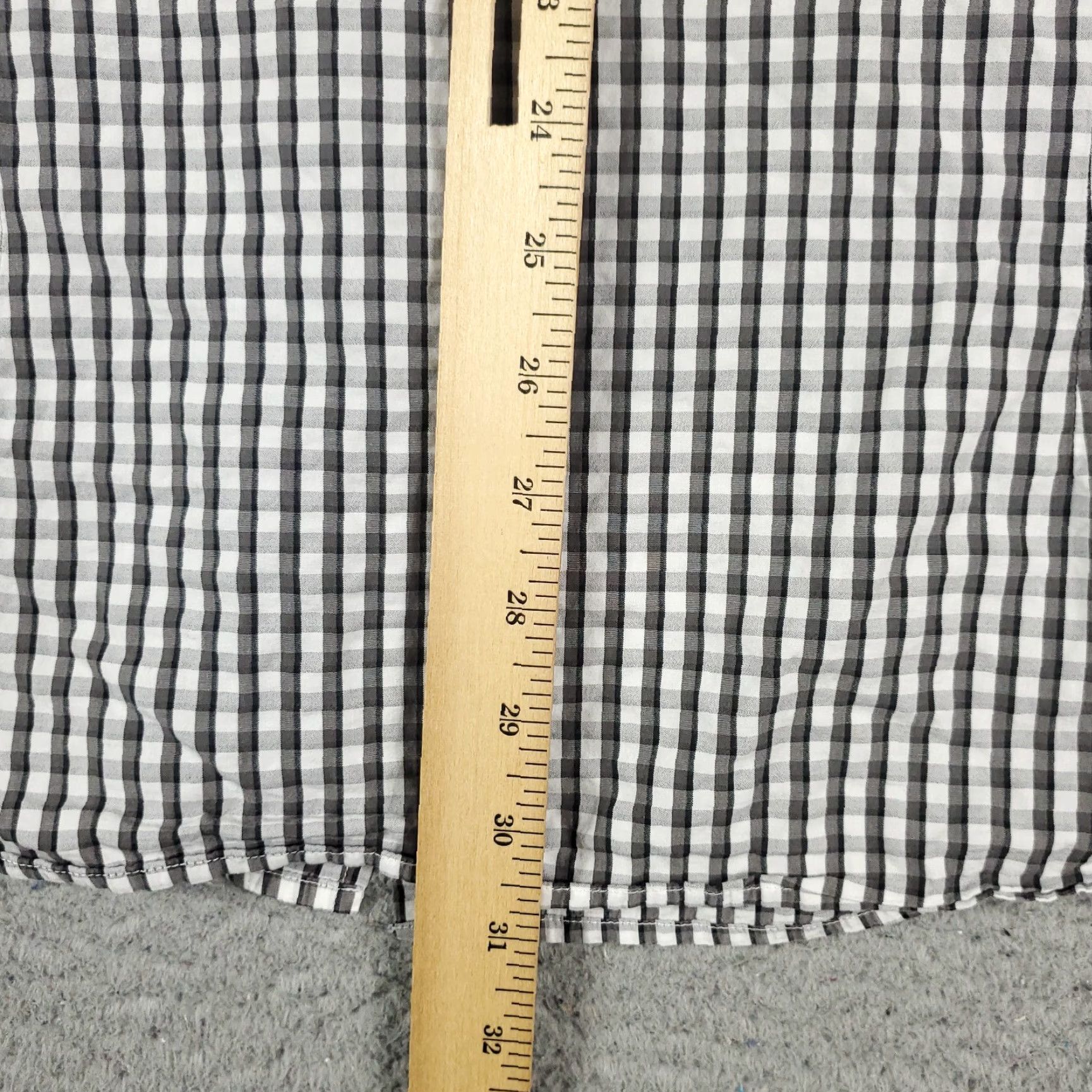 Ermenegildo Zegna Zegna Shirt Mens 2XL Gray Check Button Up Long Sleeve Casual Sport Size US XXL / EU 58 / 5 - 4 Thumbnail