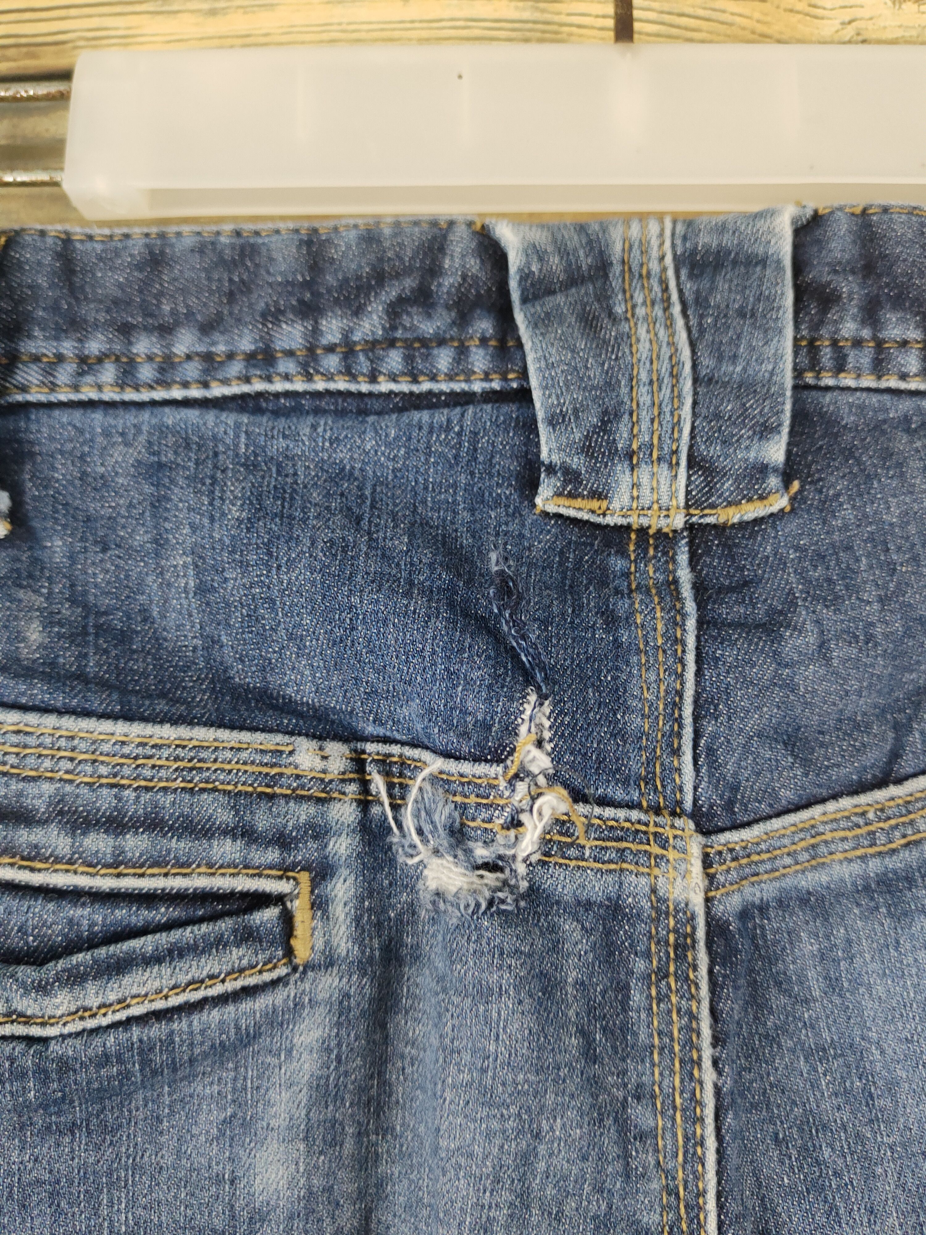 Japanese Brand Evenriver Distressed Ripped denim cargoJeans #W1989 Size 32" / US 10 / IT 46 - 8 Thumbnail