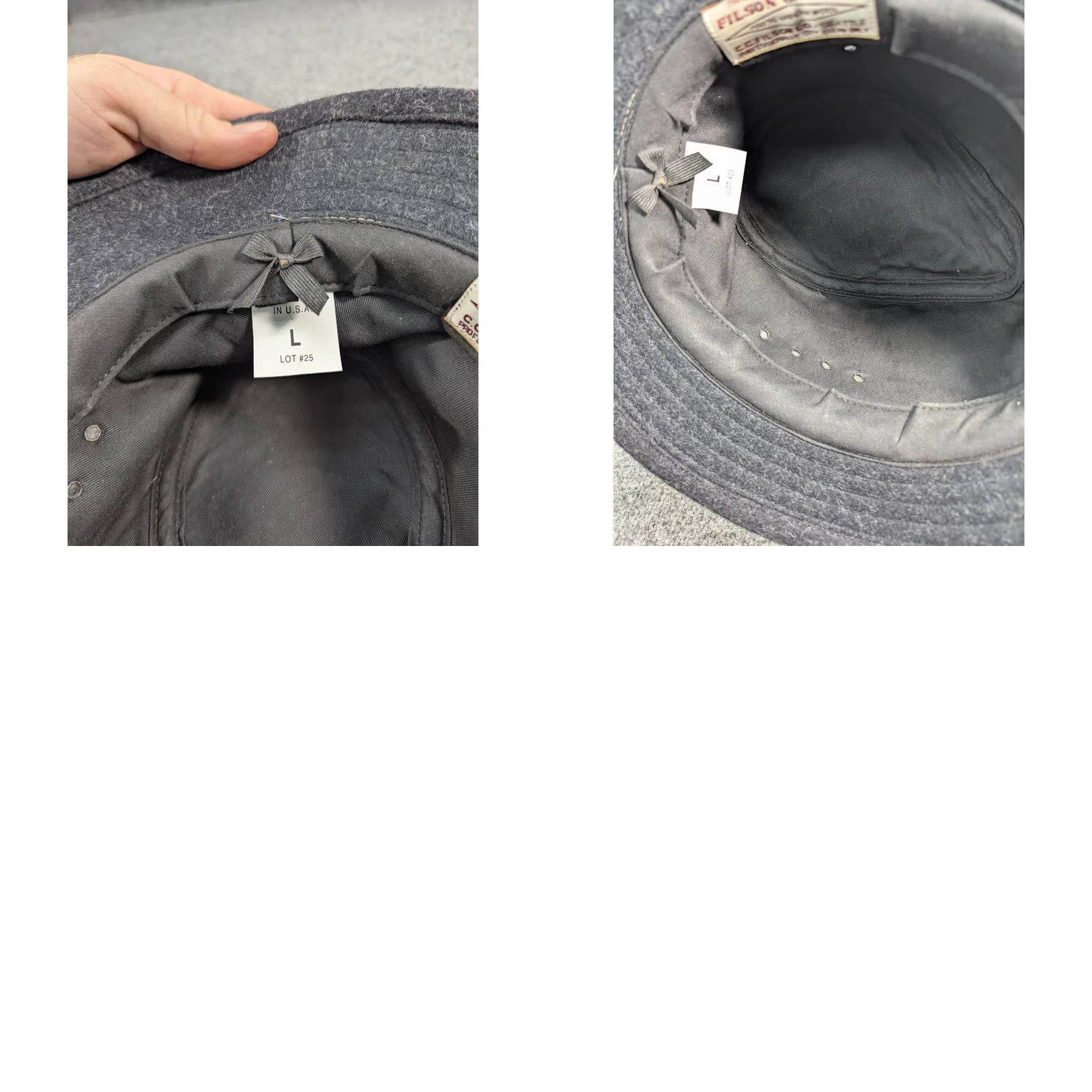 Filson Filson Charcoal Wool Packer Hat Mens Size Large US Size ONE SIZE - 8 Thumbnail
