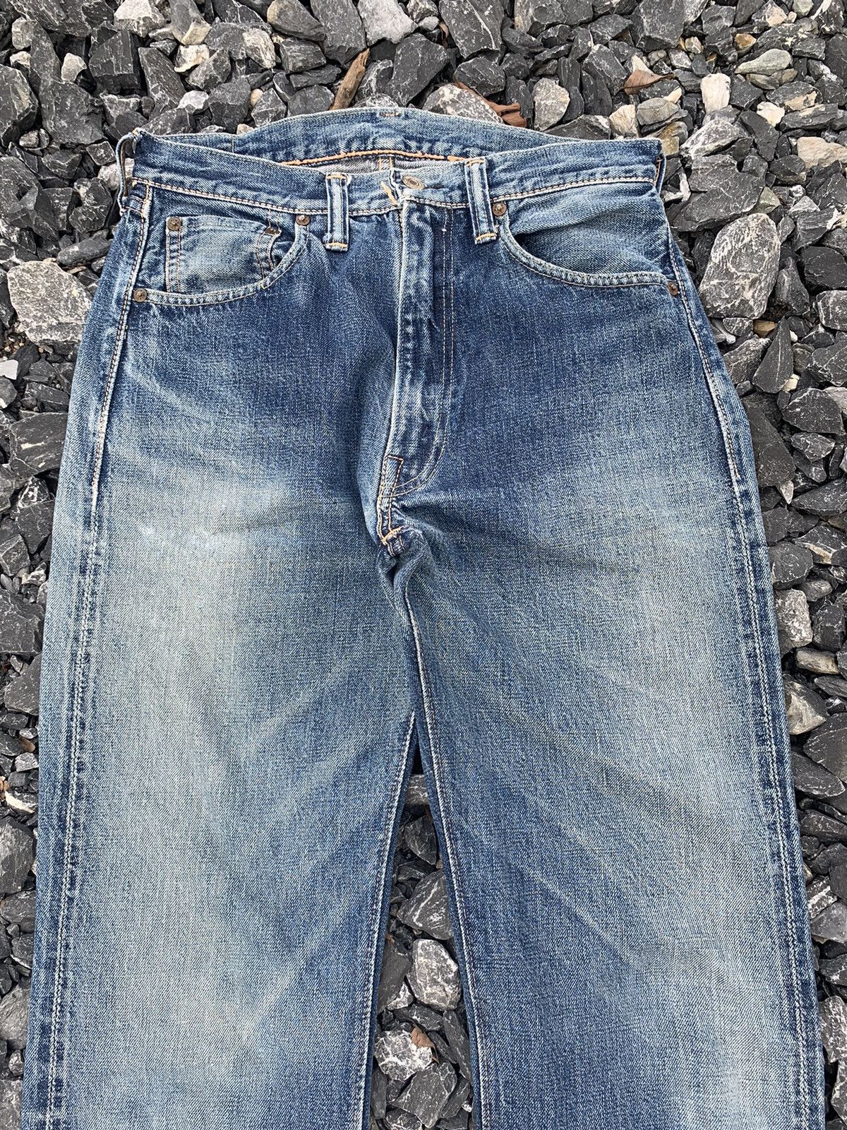 Japanese Brand × Warehouse & Co. VINTAGE WAREHOUSE SELVEDGE JAPANESE DISTRESSED DENIM Size US 29 - 7 Thumbnail