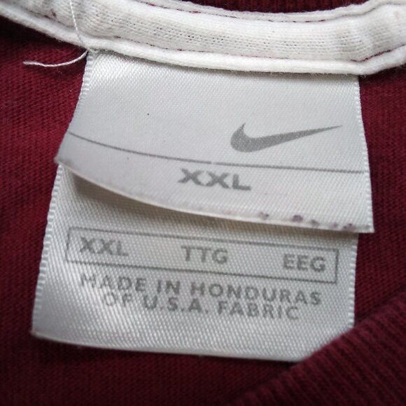 Nike × Vintage Vintage Y2K Nike Small Swoosh Embroidered T-Shirt Size US XXL / EU 58 / 5 - 3 Thumbnail