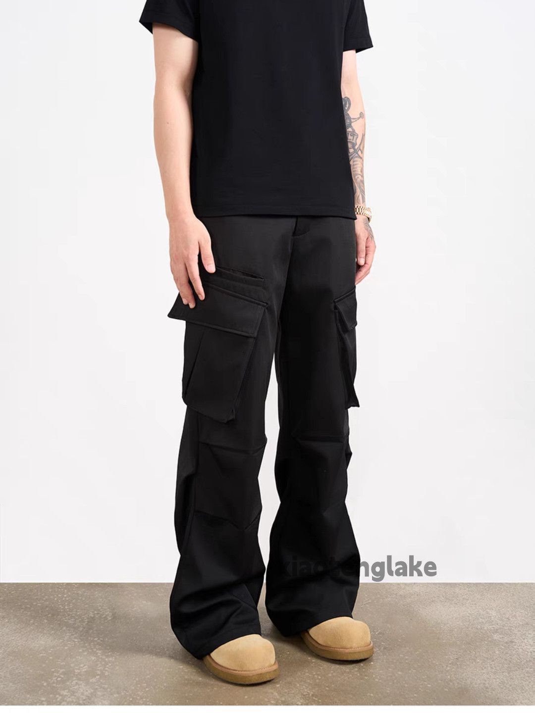 Designer Unisex outdoor utility punk hiphop yuppie cargo pants Size US 32 / EU 48 - 3 Thumbnail