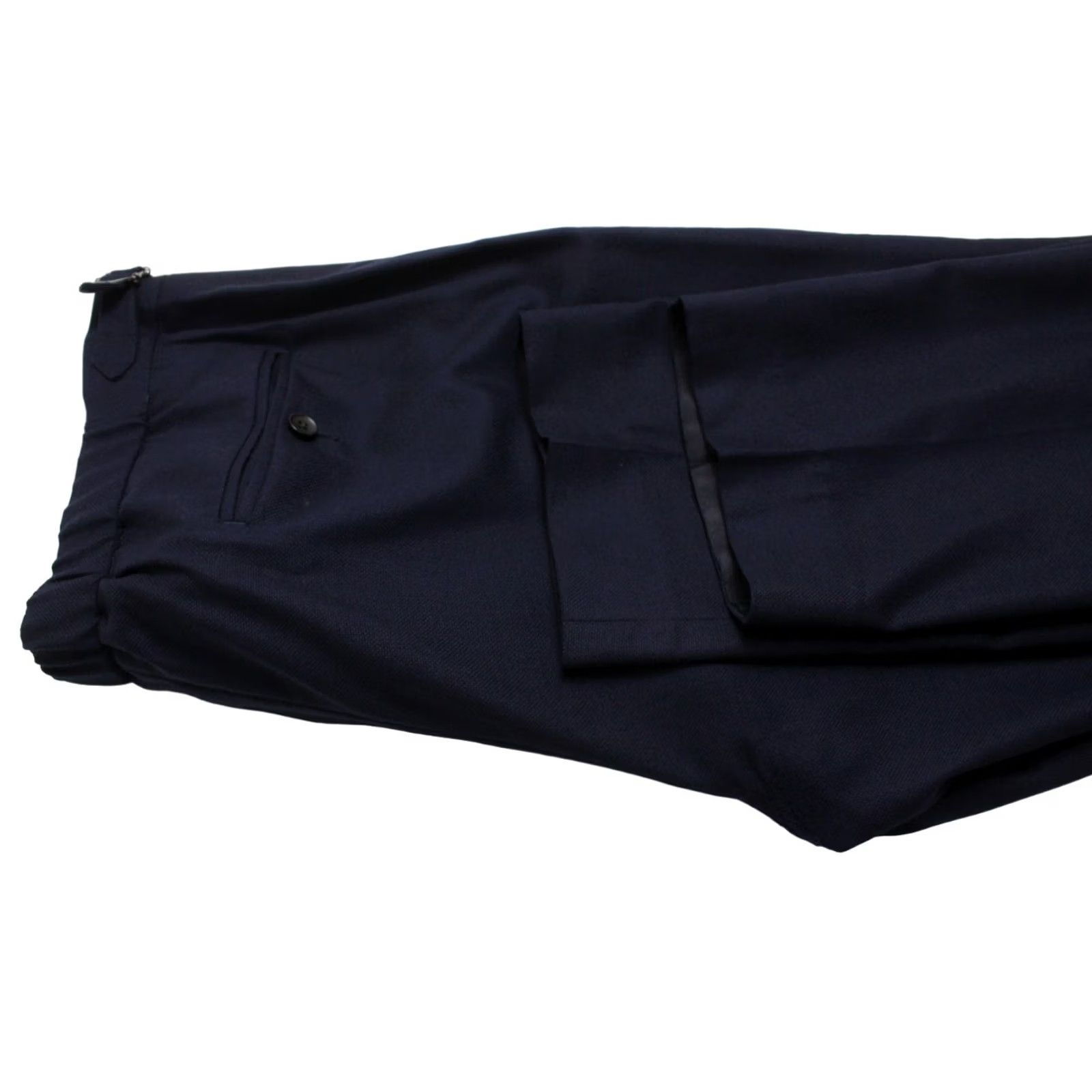 Suitsupply SUITSUPPLY Soho EB Trousers Men's Navy Wool Blend Zip Fly Belted UK 46 / W38 Size US 30 / EU 46 - 5 Thumbnail
