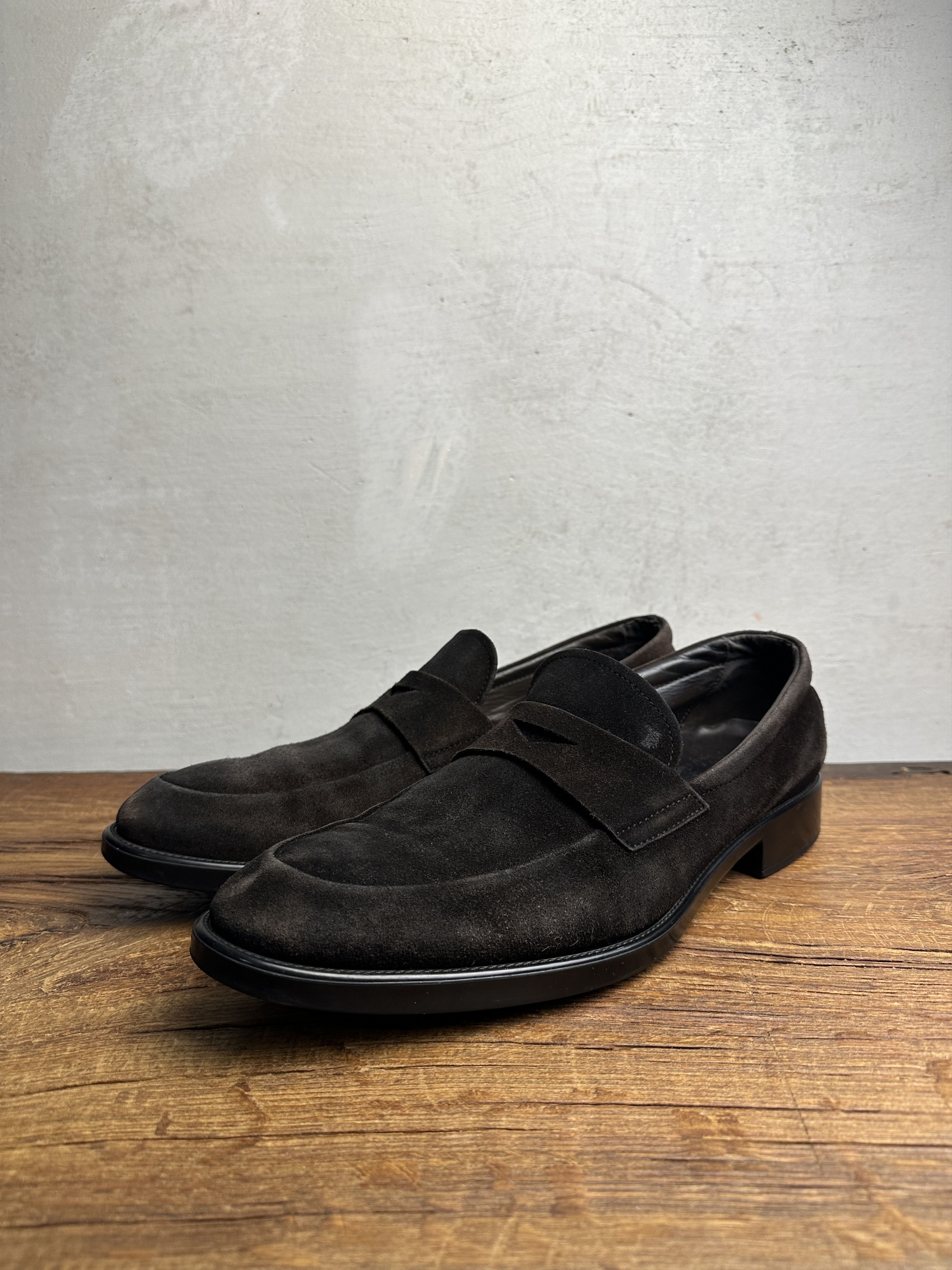 Tod's Tod's Formal Brown Suede Loafers Size US 11 / EU 44 - 2 Thumbnail