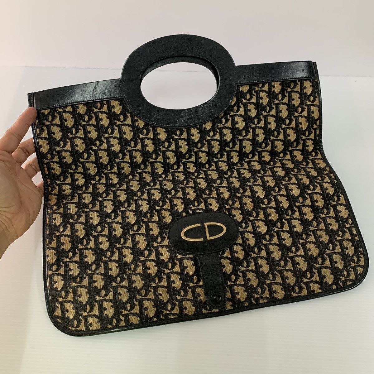 Christian Dior Monsieur Christian Dior Monogram Vintage Document Clutch Large Bag Size ONE SIZE - 3 Thumbnail