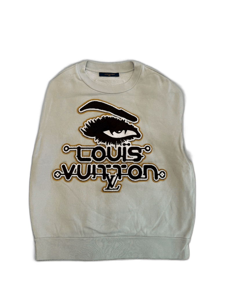 Louis Vuitton☆スウェット刺繍 ルイヴィトン 24 ssグラデーション刺繍 スウェット長袖 Tシャツ
