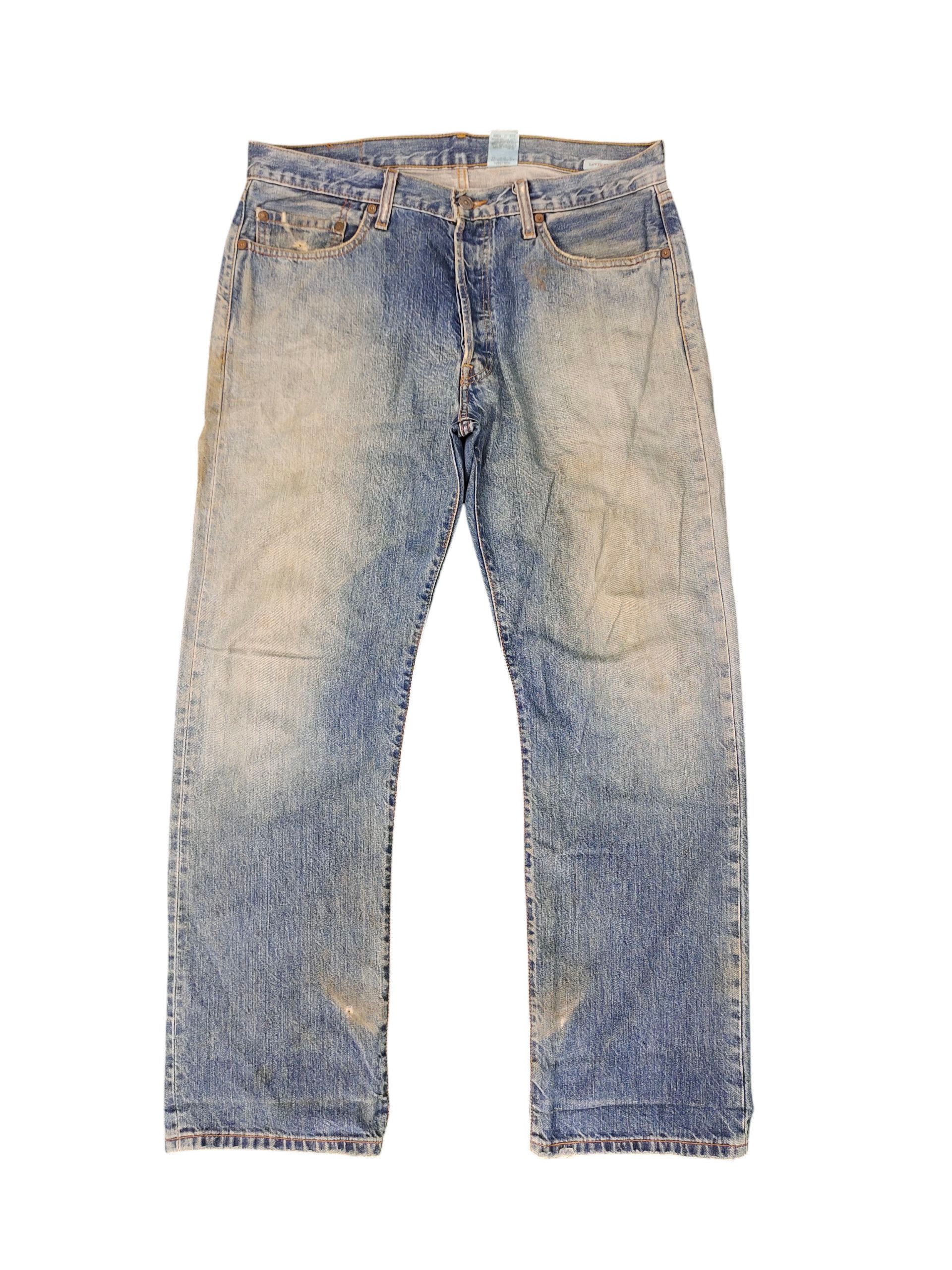 Levi's Vintage Levis 501 Clawmark Distress Faded Jeans Size US 34 / EU 50 - 1 Thumbnail