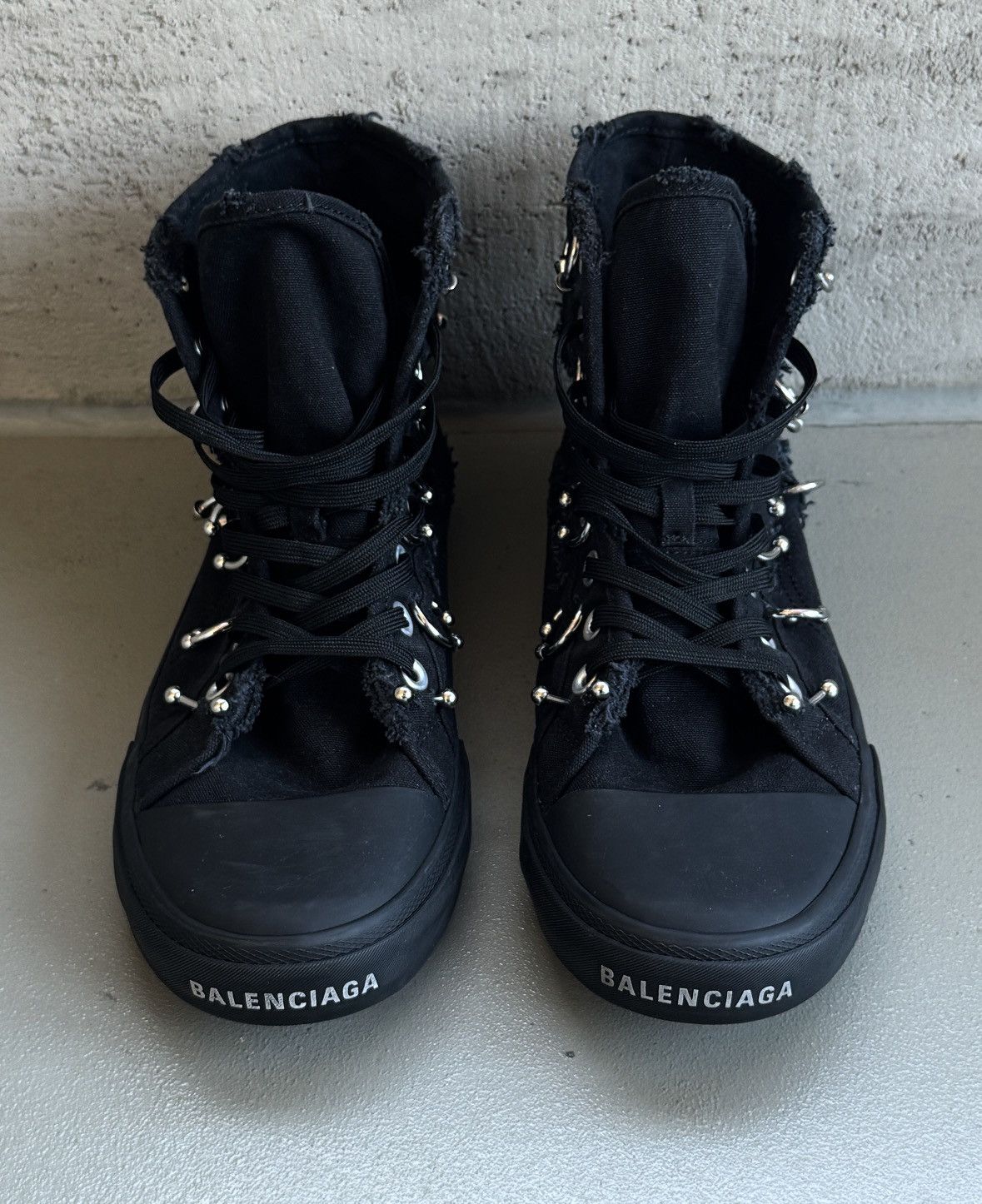 Balenciaga Balenciaga Paris Pierced High-Top Sneakers SS24 Size US 10 / EU 43 - 5 Thumbnail