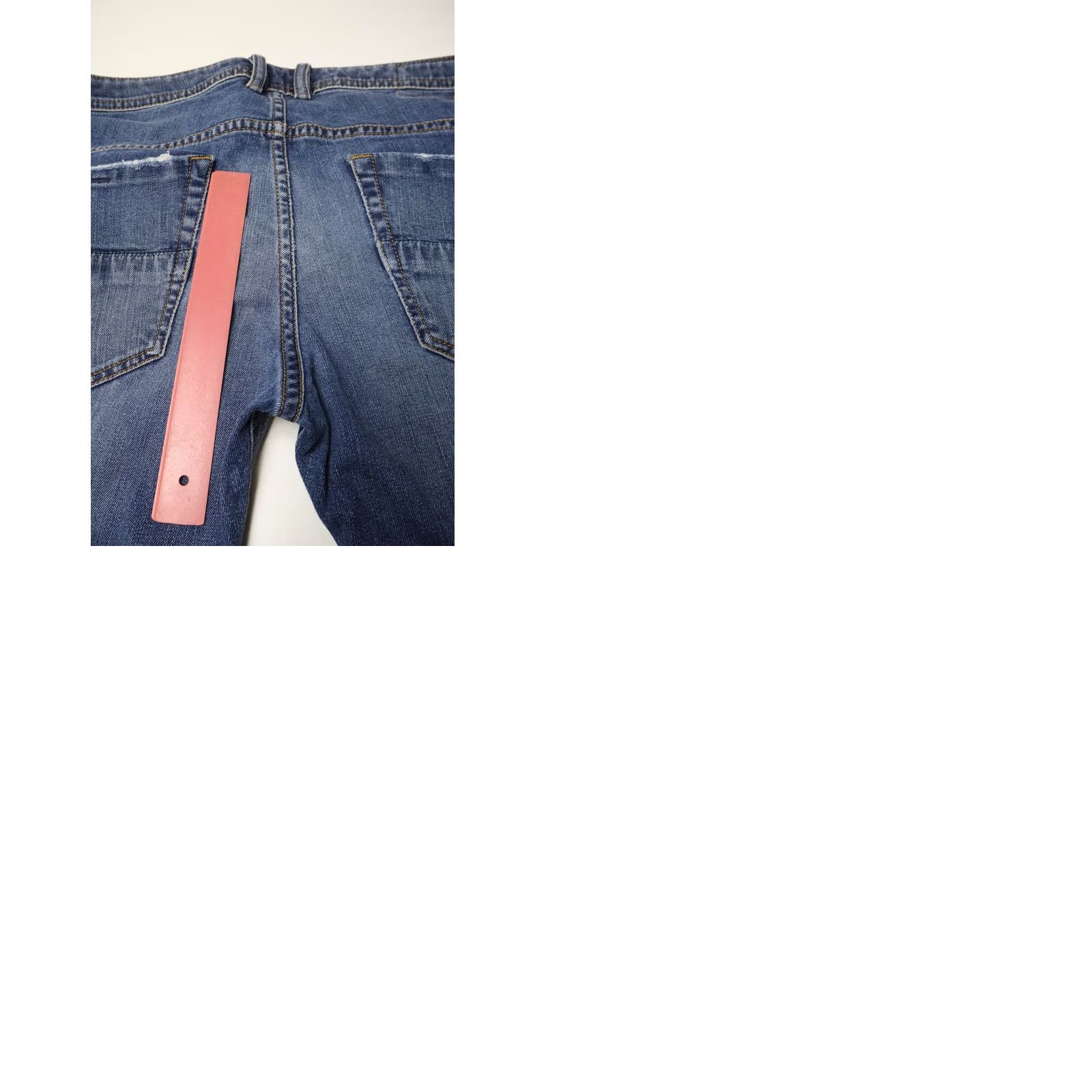 Diesel DIESEL Thommer Slim Skinny Stretch 069DZ Jeans Men's W32/L32 Faded Distressed Blue Denim Skinny Jeans Men W32/L32 Denim Jeans Skiny Stretch Size US 32 / EU 48 - 9 Thumbnail