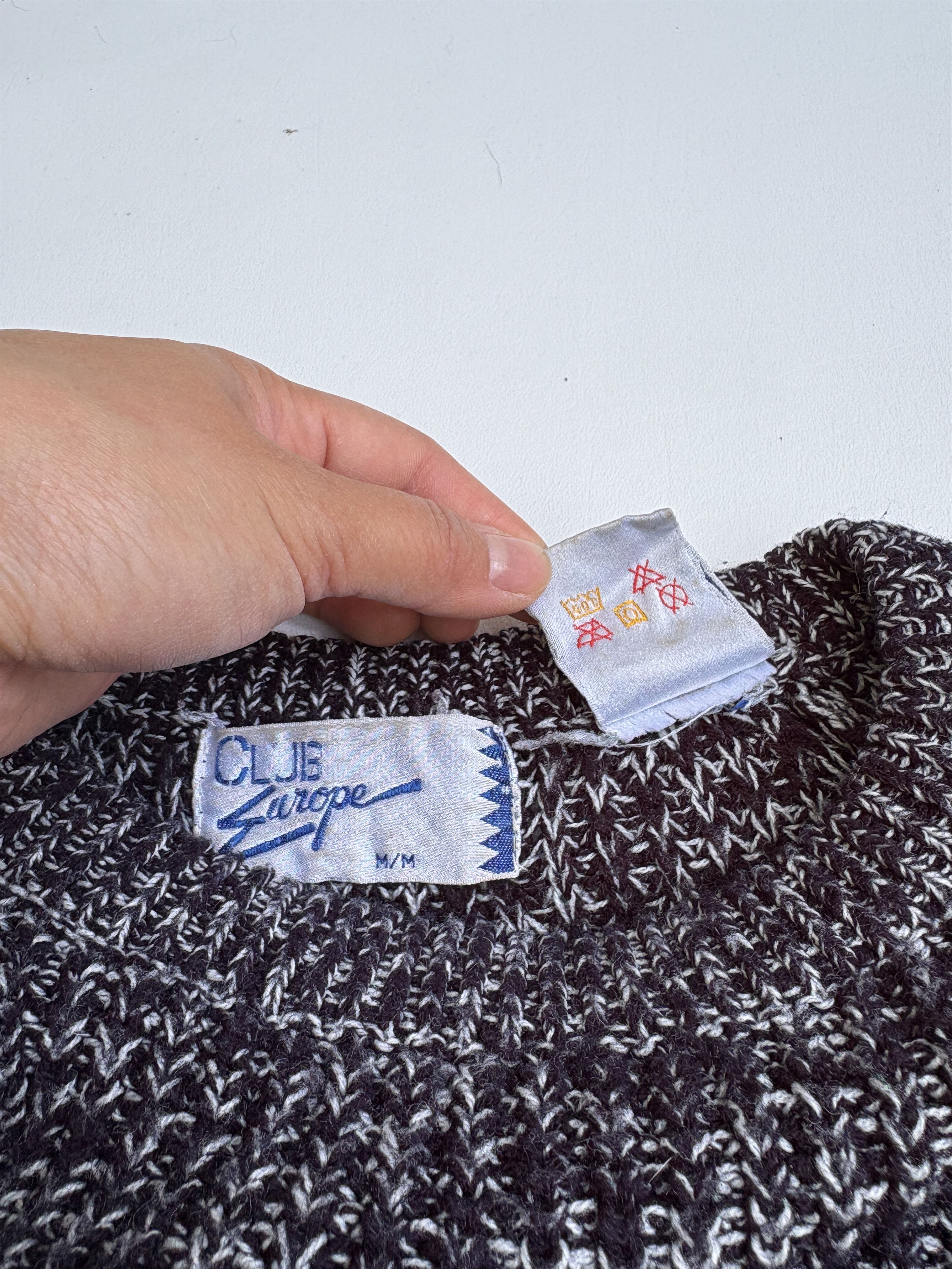 Vintage Vintage Mixed Black/White Knit Sweater size Medium Size US M / EU 48-50 / 2 - 3 Thumbnail