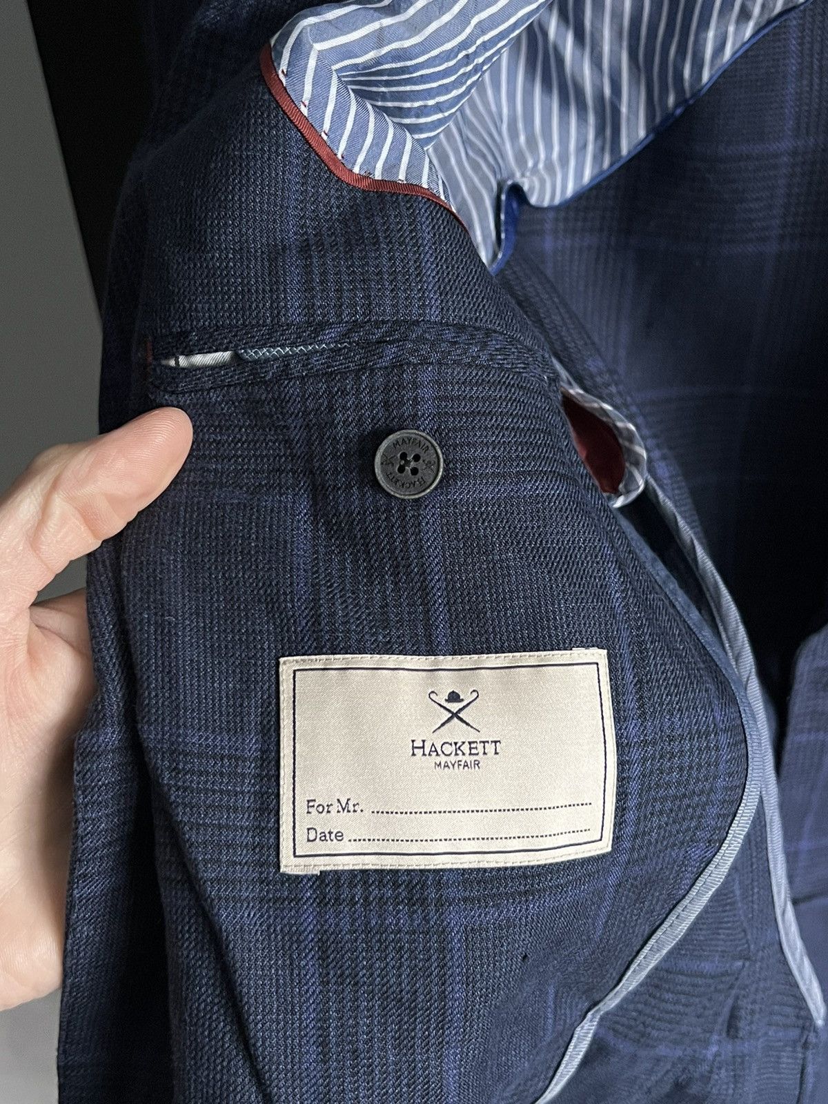 Hackett Hackett London 100% Linen Blazer Jacket Size 34R - 11 Thumbnail
