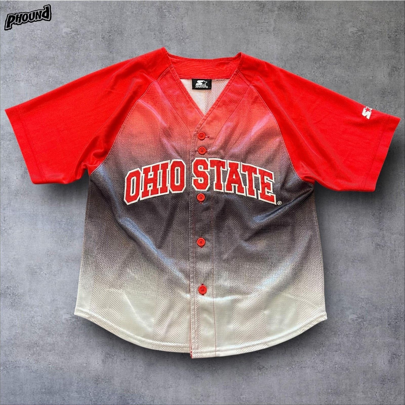 Starter Ohio State Buckeyes Jersey Womens M Baseball Starter Mesh Size M / US 6-8 / IT 42-44 - 1 Thumbnail