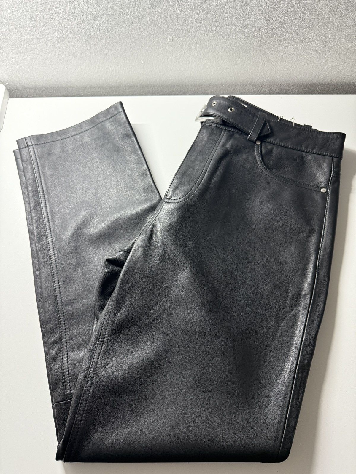 Other HAN KJOBENHAVN Leather Belted Trousers size 48 Size US 31 - 5 Thumbnail