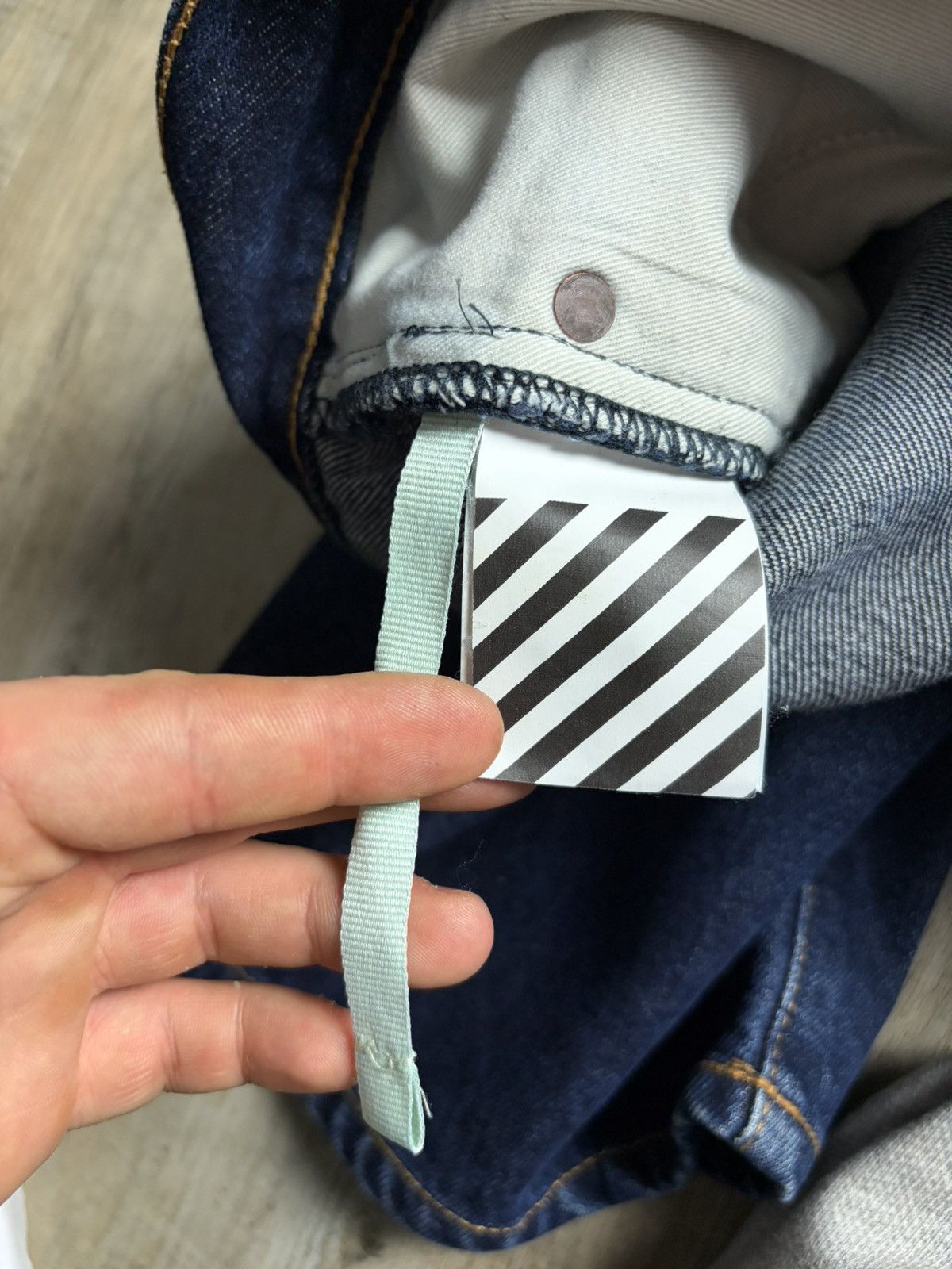Off-White c/o VIRGIL ABLOH Blue Denim Shorts Size 33 Size US 34 / EU 50 - 6 Thumbnail