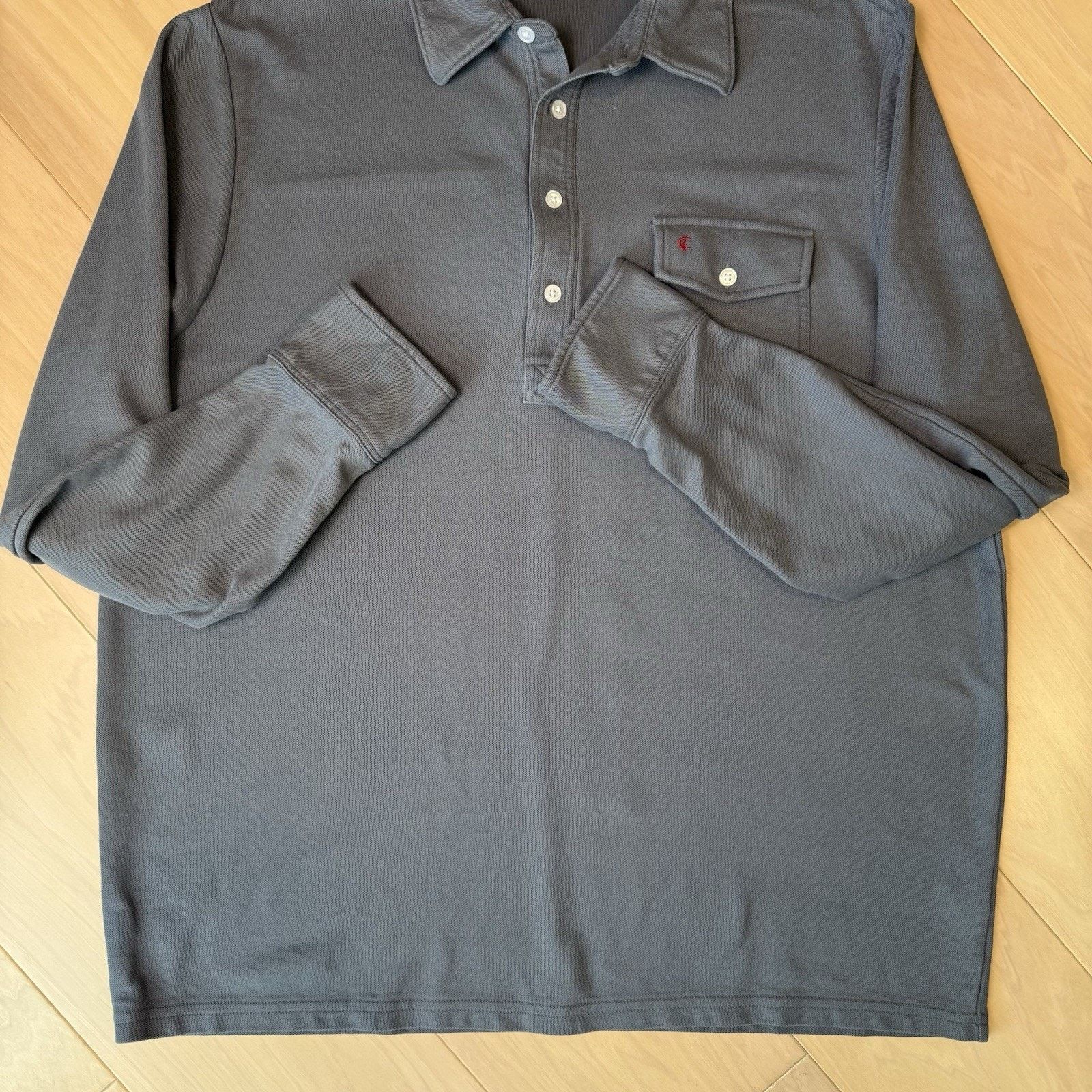 Criquet Criquet Players Shirt XL Gray Long Sleeve Pima Cotton Size US XL / EU 56 / 4 - 6 Thumbnail