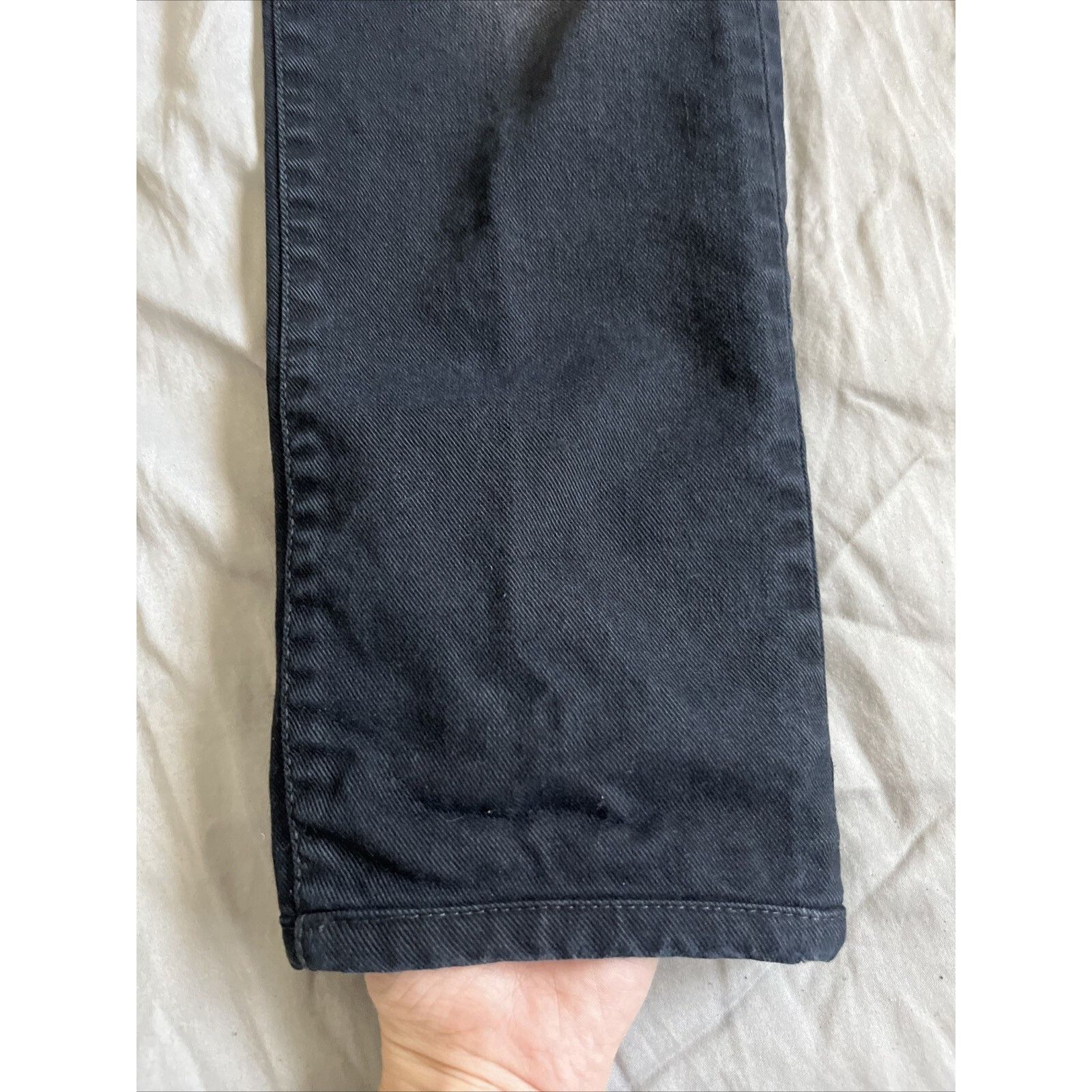 Dior Dior Black & Silver Distressed Jeans Size 31 Size US 31 - 3 Thumbnail