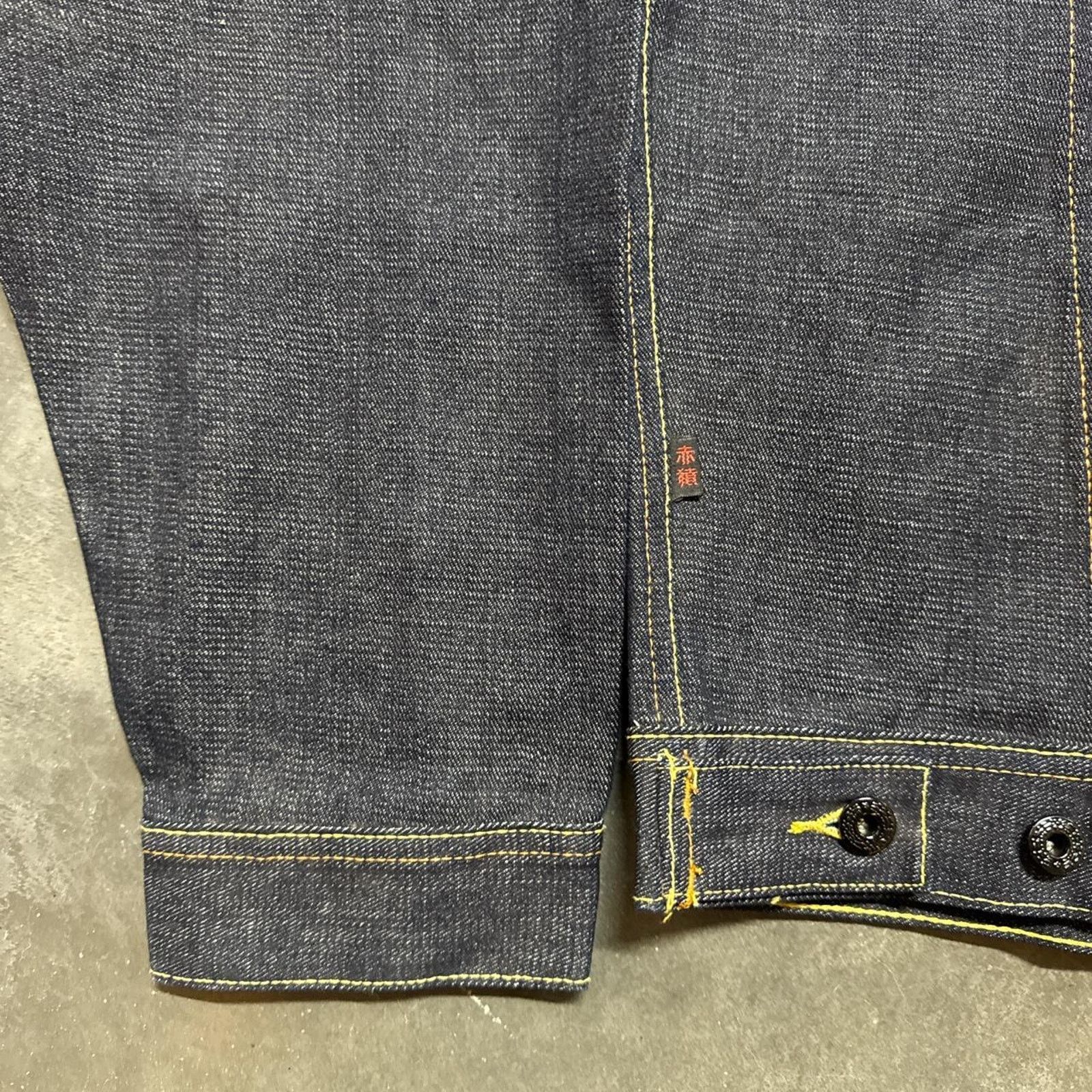 Vintage Red Monkey Company Japanese Selvedge Vintage Denim Jacket Size US XXL / EU 58 / 5 - 3 Thumbnail