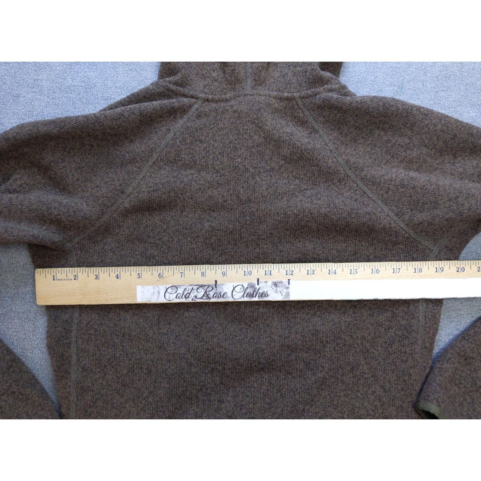 The North Face VINTAGE North Face Sweater Womens Large Brown Button Pullover Hoodie Zip Pockets Fleece Size L / US 10 / IT 46 - 7 Thumbnail