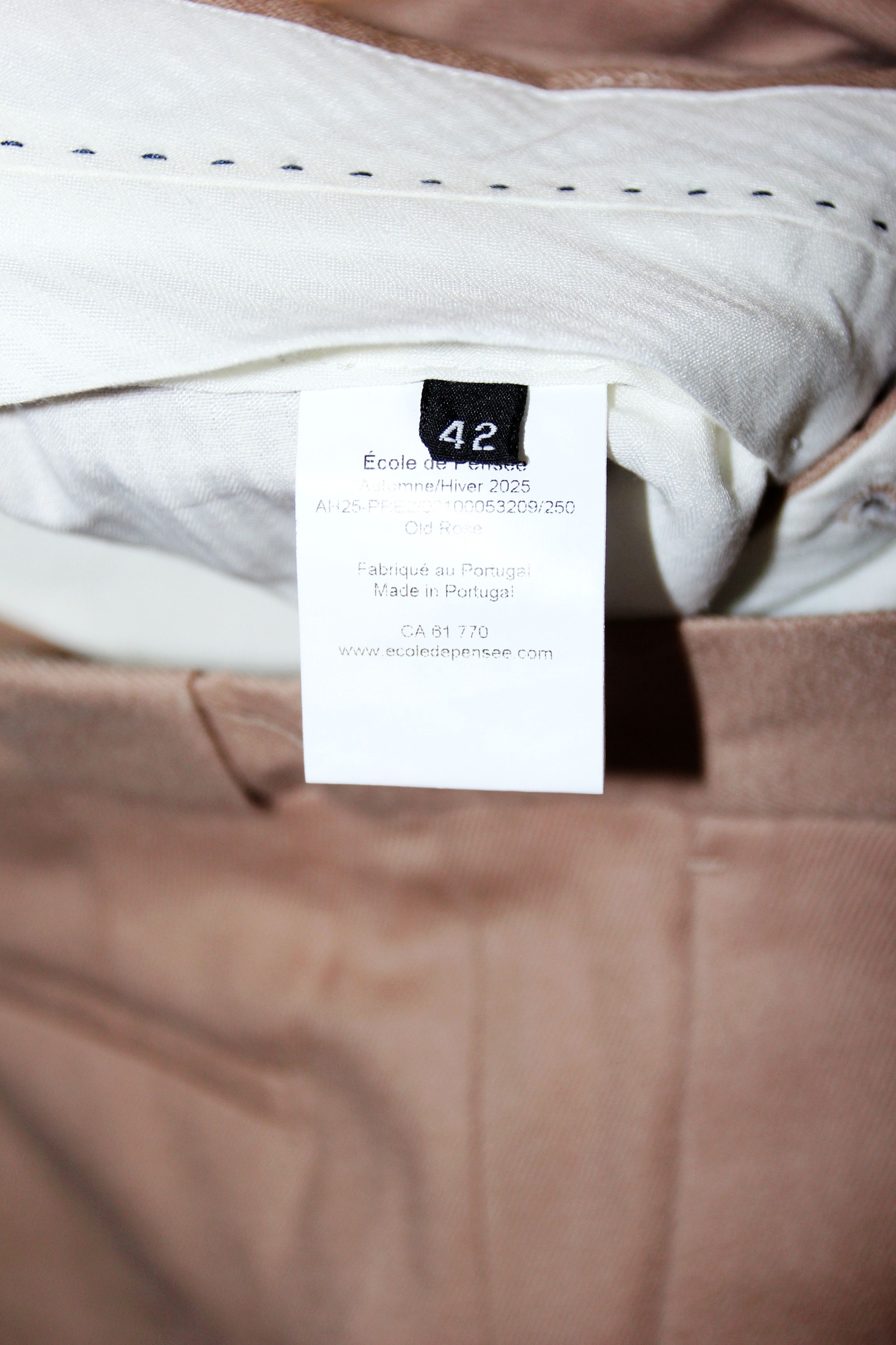 Other BNWT AW25 ECOLE DE PENSEE OLD ROSE BRUSHED WOOL PANTS 42 Size US 36 / EU 52 - 9 Thumbnail