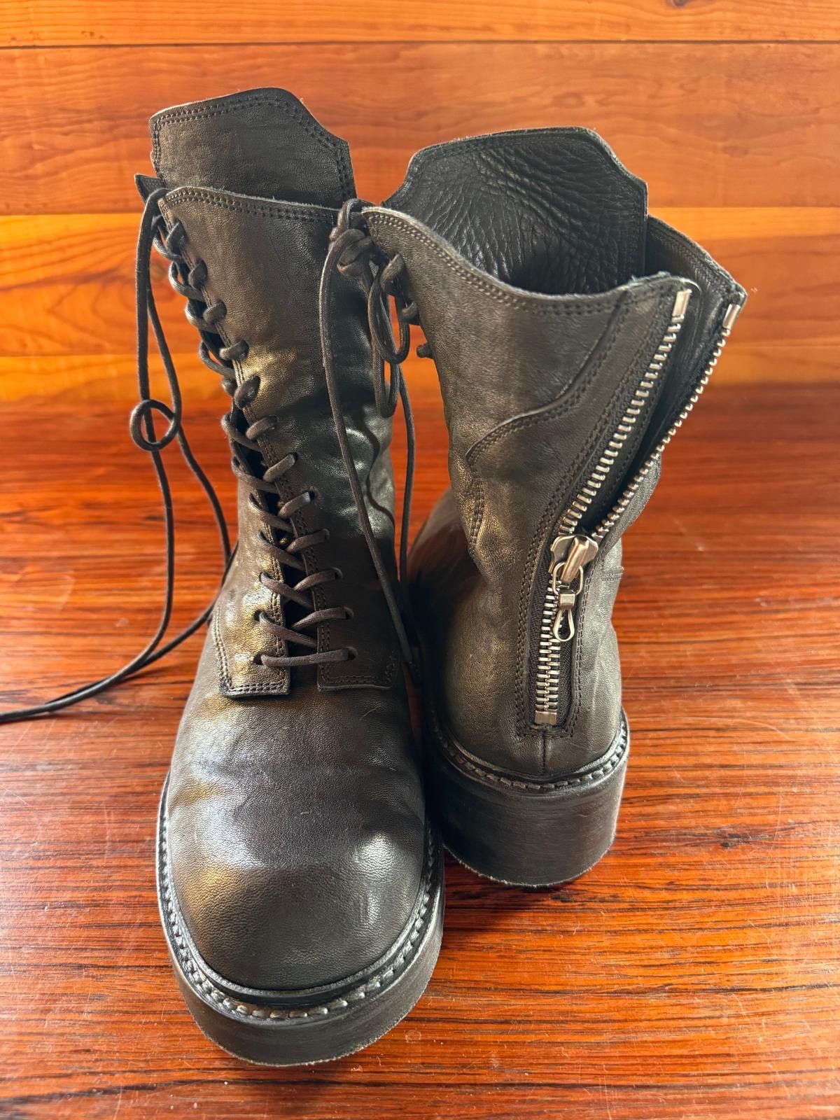 Julius JULIUS Black Twisted Military Lace-Up Boots Size US 9 / EU 42 - 6 Thumbnail