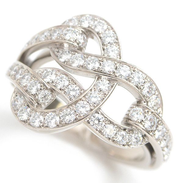 Cartier Cartier Cartier Diamond Ring 750WG White Gold Metal Ring 76212 in Great Condition Size ONE SIZE - 1 Thumbnail