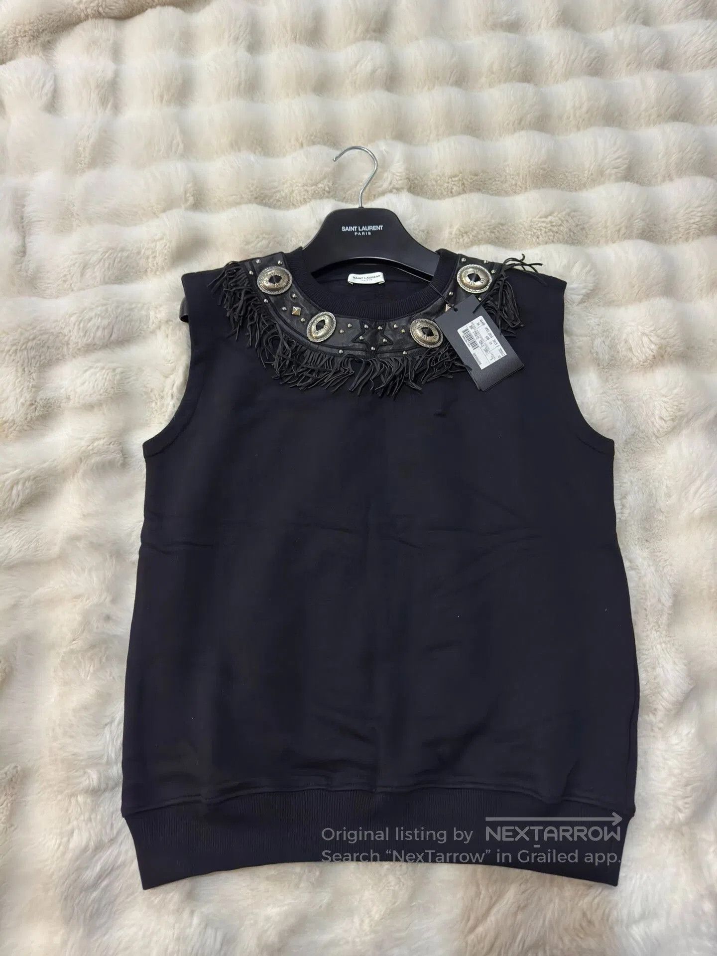 Saint Laurent Paris Saint Laurent YSL Sheepskin Fringe Vest. Size US S / EU 44-46 / 1 - 1 Thumbnail